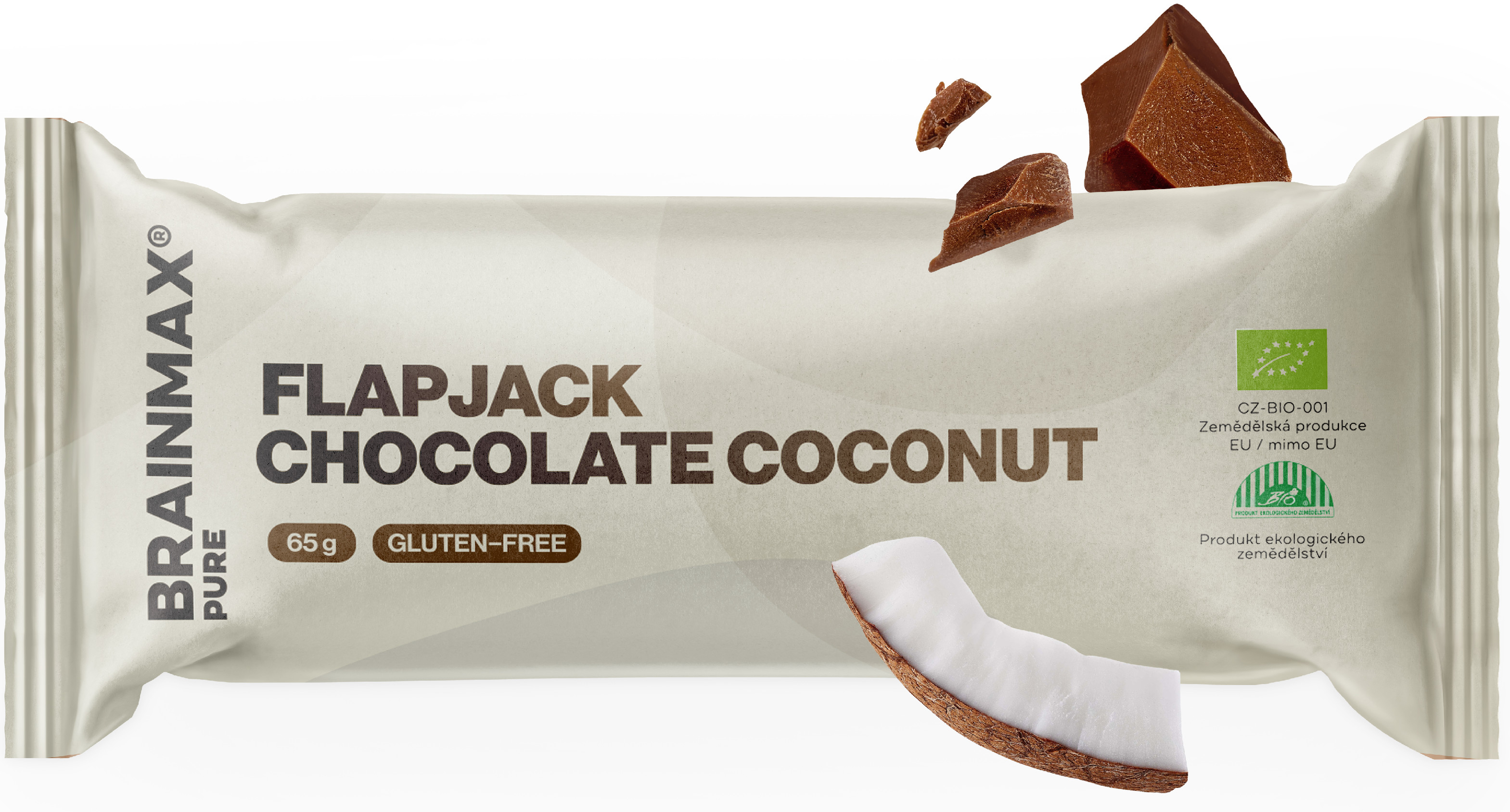 BrainMax Pure Flapjack, ChocoCoco, BIO, 65 g Obrázek