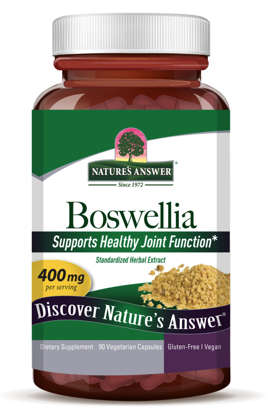 Nature's Answer Boswellia, extrakt, 400 mg, 90 kapslí Obrázek