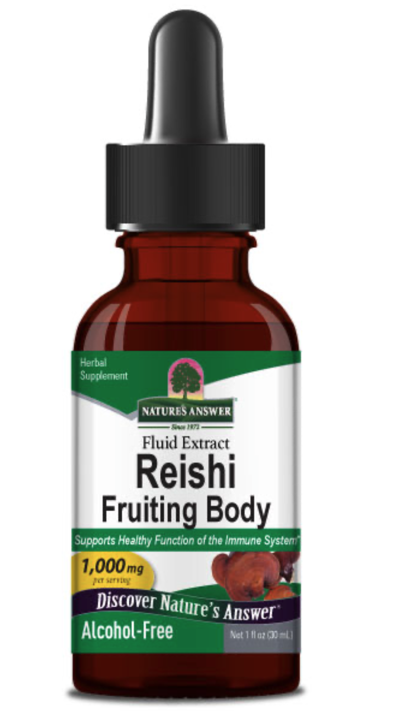 Nature's Answer Reishi Fruiting Body Fluid Extract, extrakt z plodnice Reishi, 30 ml Obrázek
