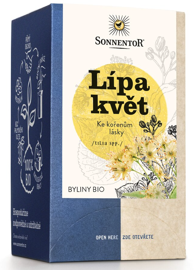 Sonnentor - Lípa květ, porcovaný čaj, BIO, 18 ks