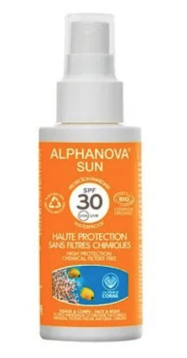 Alphanova opalovací krém ve spreji MINI SPF 30, BIO, 50 g Obrázek