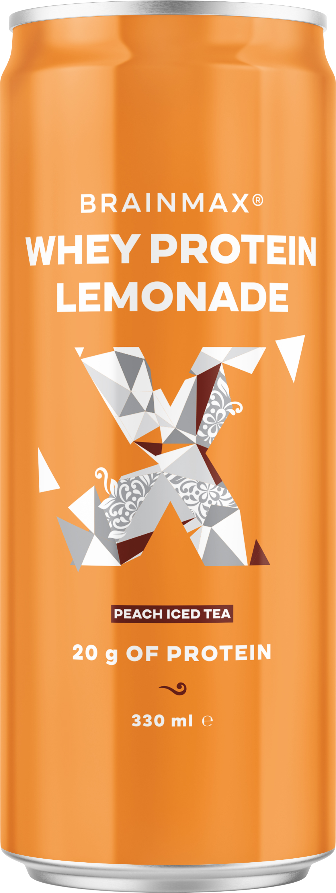 BrainMax Whey Protein Lemonade, Brzoskwiniowa mrożona herbata, lemoniada proteinowa, brzoskwinia, 330 ml
