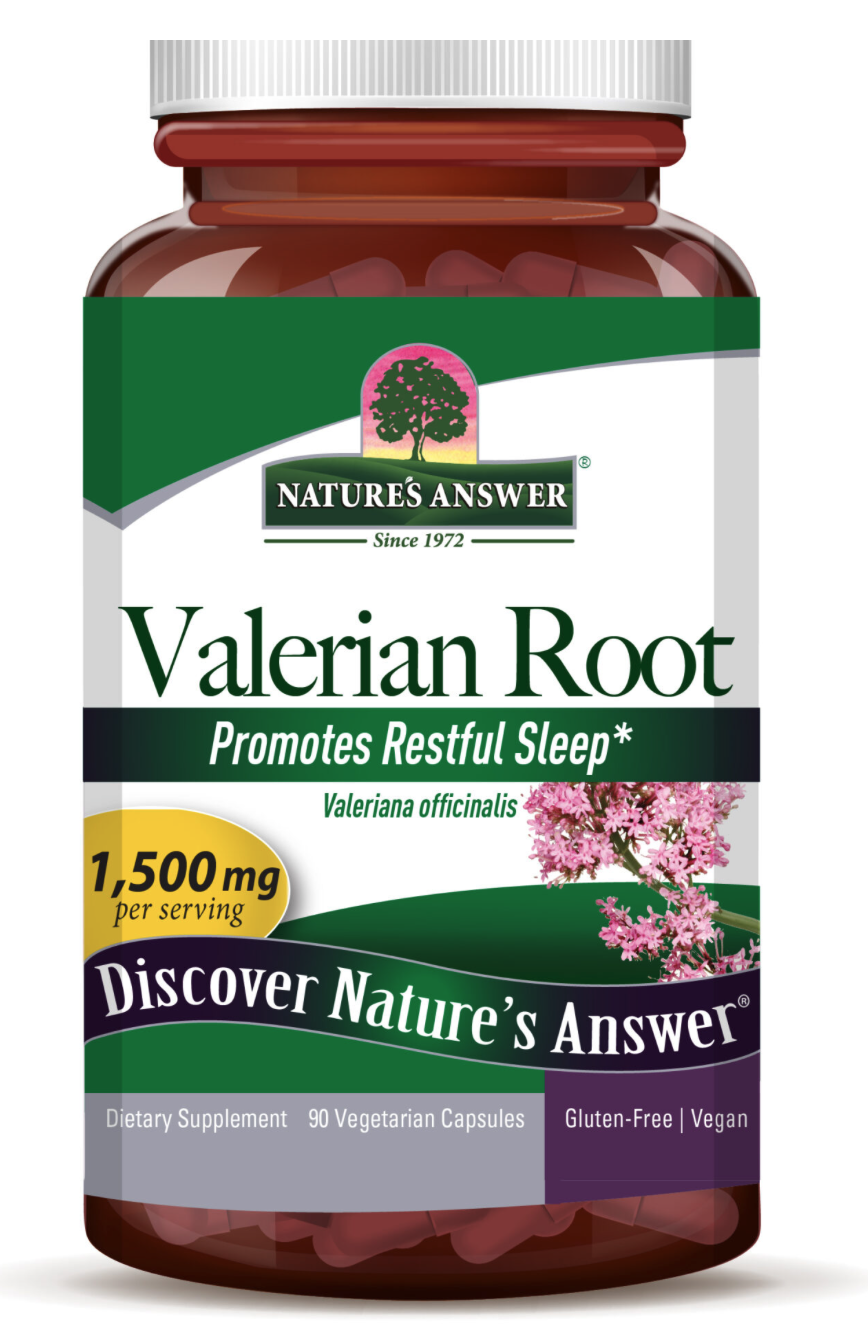 Nature's Answer Valerian Root, Kozlík lékařský, 1500 mg, 90 kapslí Obrázek
