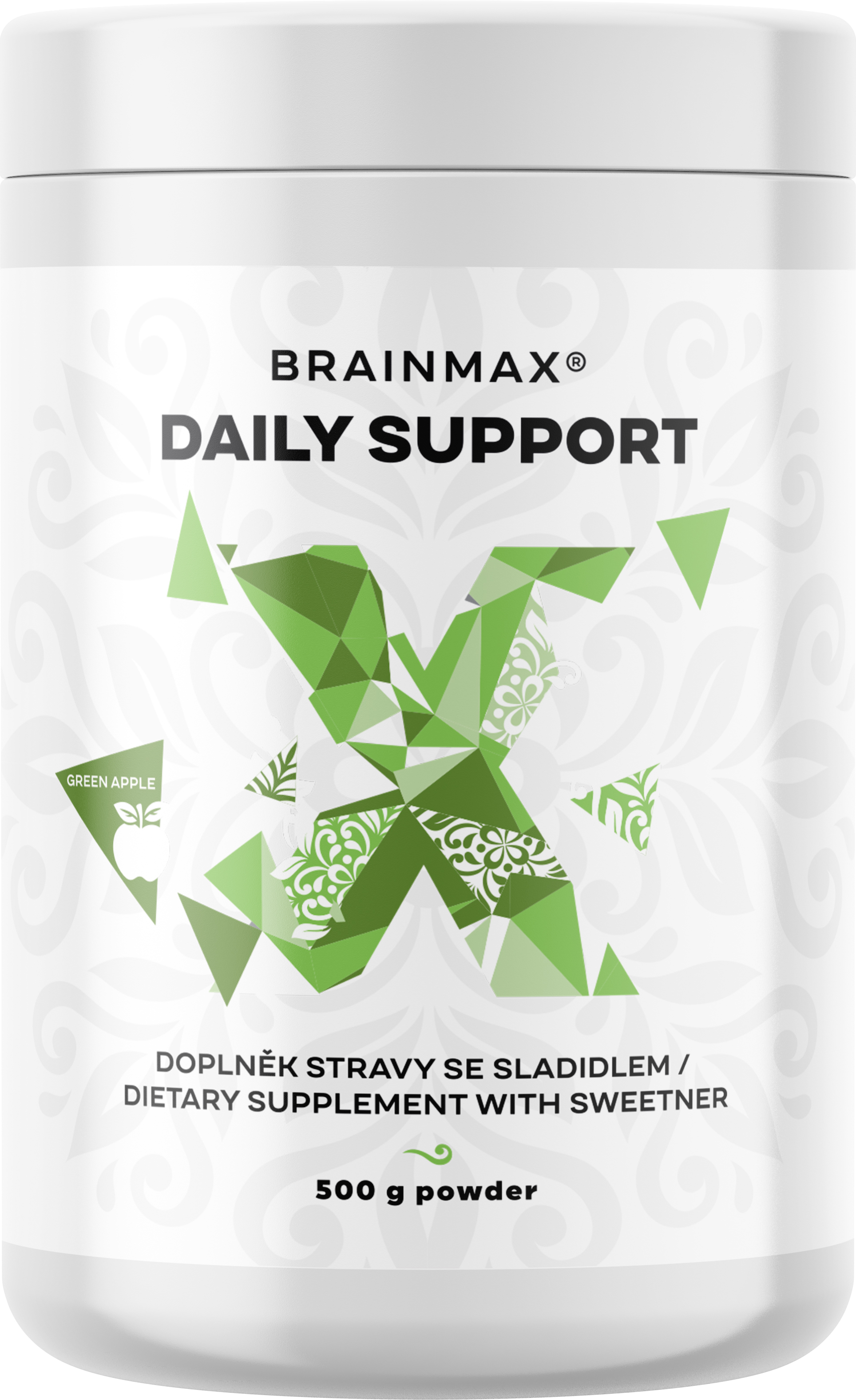 BrainMax Daily Support, zelené jablko, 500 g Obrázek