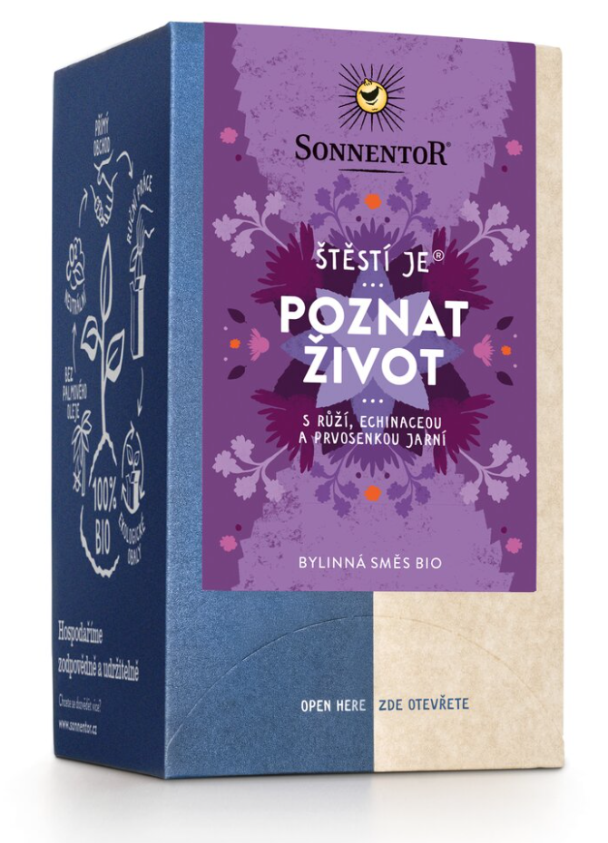 Sonnentor Štěstí je poznat život BIO 27 g Obrázek
