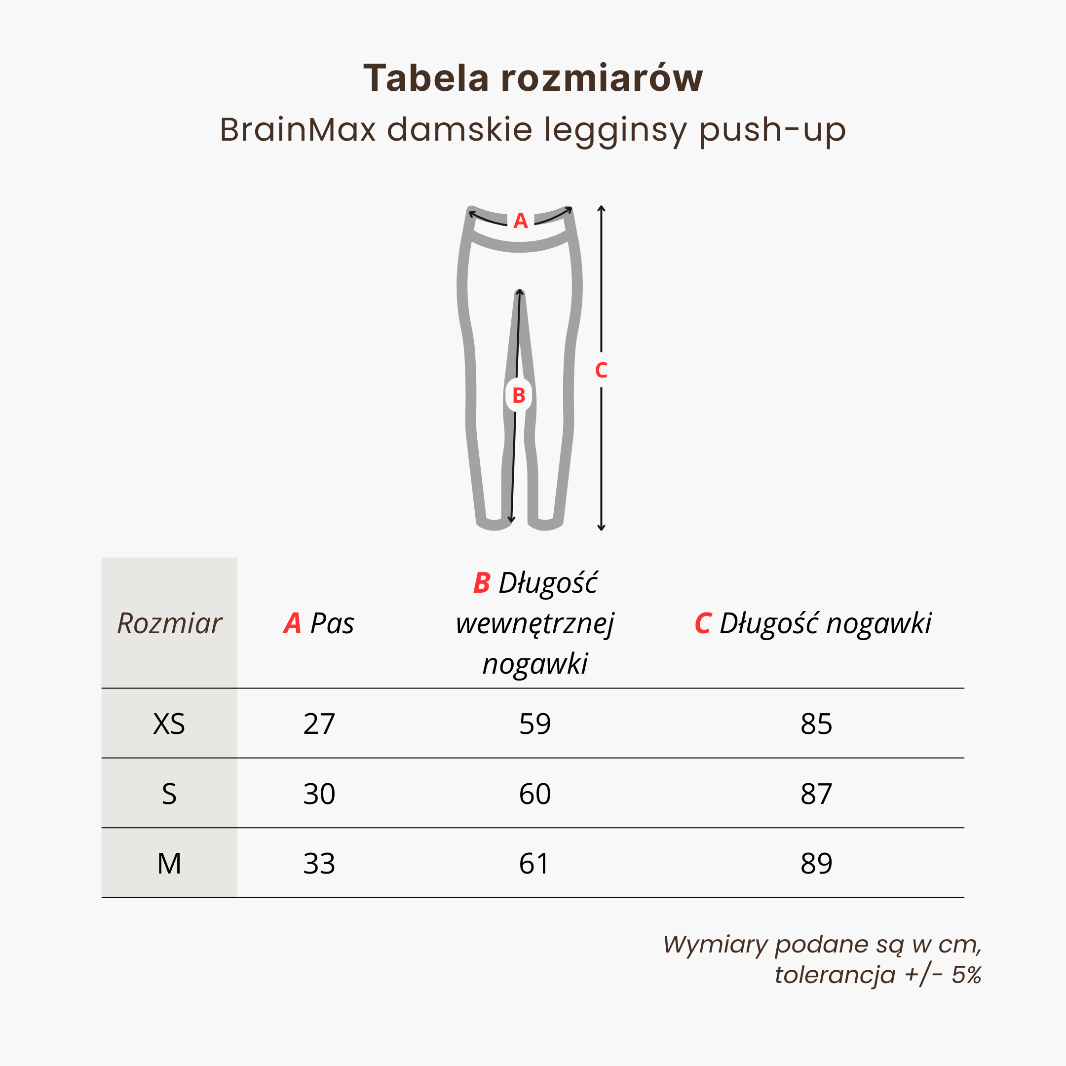 BrainMax dámské legíny push-up, šedé Velikost: XS Obrázek