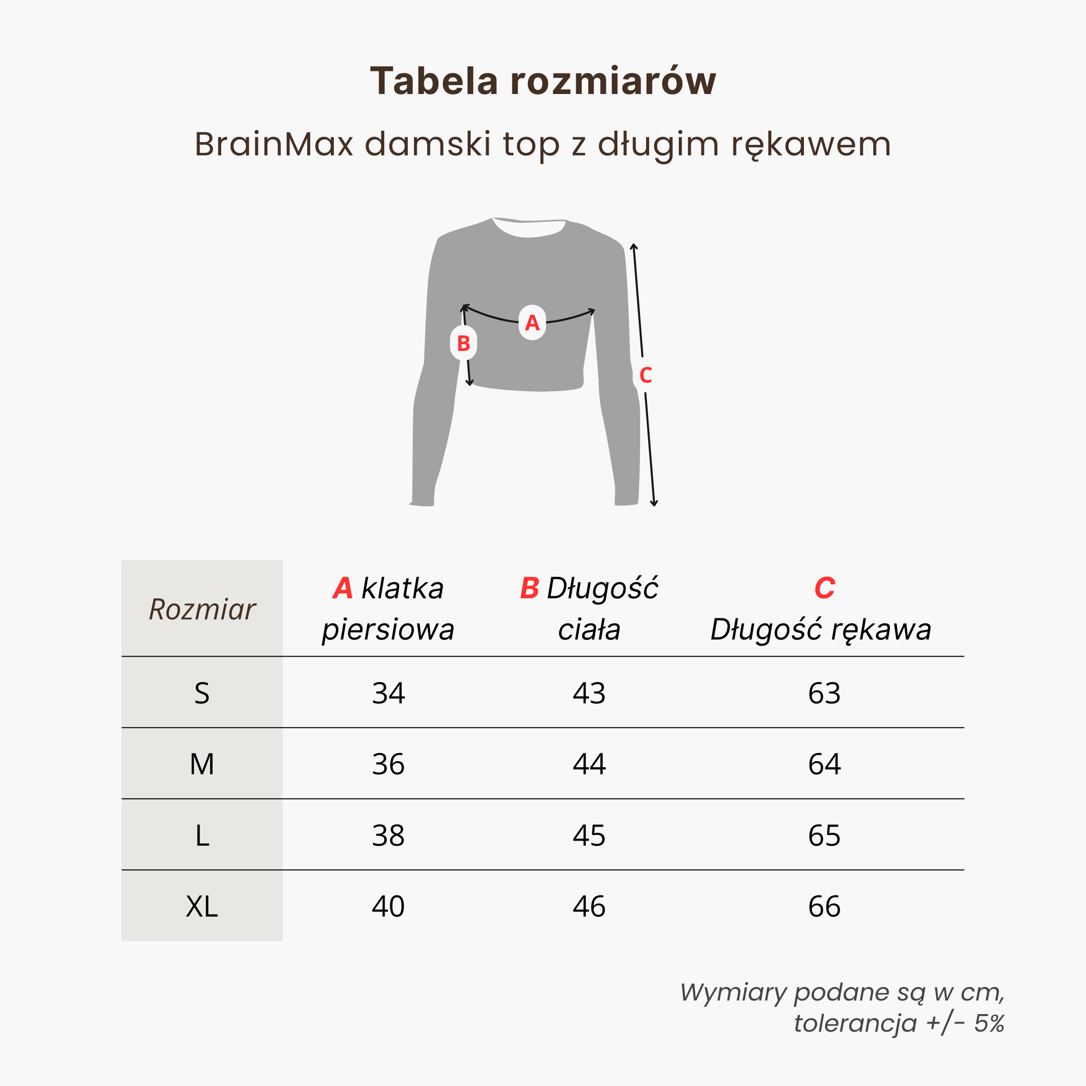 BrainMax dámský crop top s dlouhým rukávem, šedý Velikost: M Obrázek