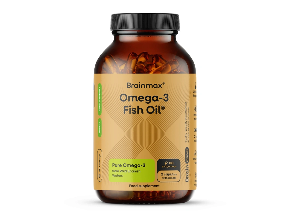BrainMax Omega-3 Fish Oil, 180 kapsułek softgel (zdjęcie 3)