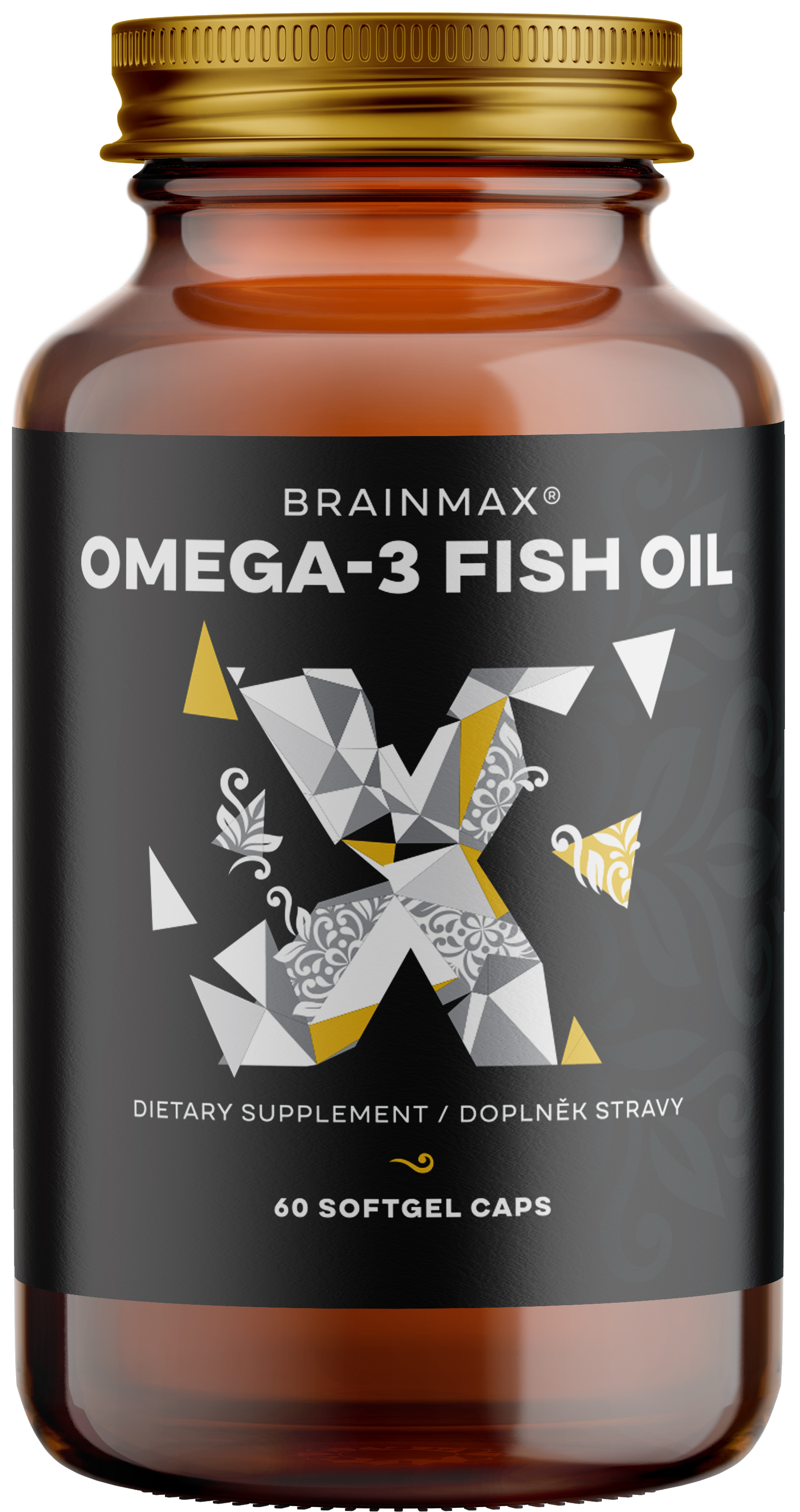 BrainMax Omega-3 Fish Oil, 60 softgel kapslí Obrázek