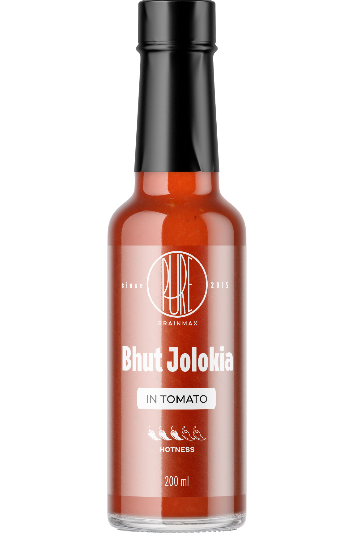 BrainMax Pure® Bhut Jolokia w pomidorach, 200 ml