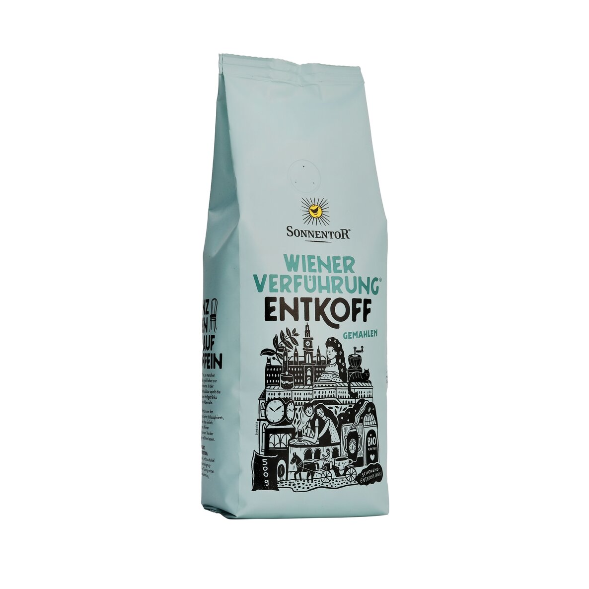 Sonnentor Viennese Temptation® kawa mielona, ​​palona, ​​bezkofeinowa, organiczna, 500 g