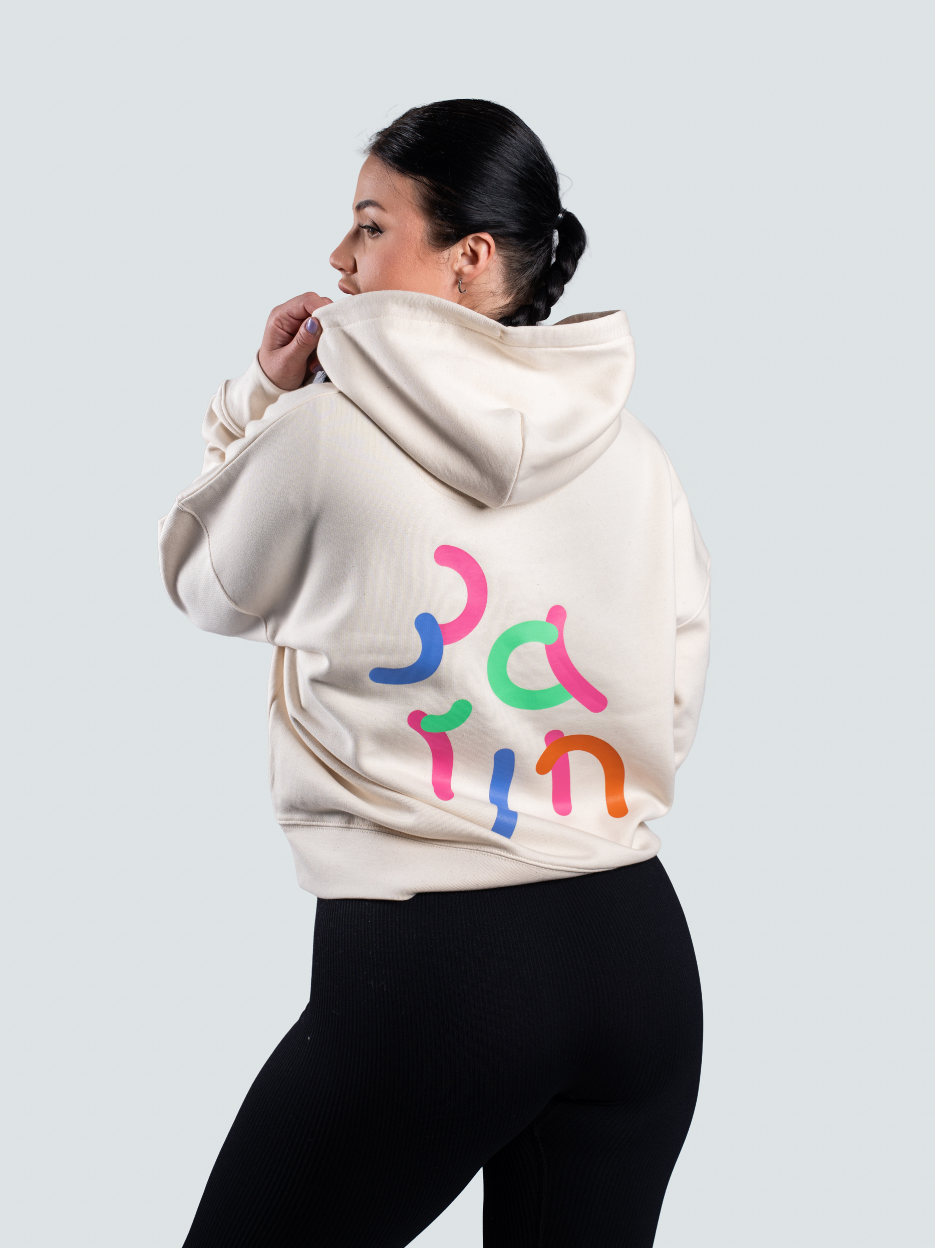 Bluza damska z bawełny organicznej BrainMax, kremowa Rozmiar: L