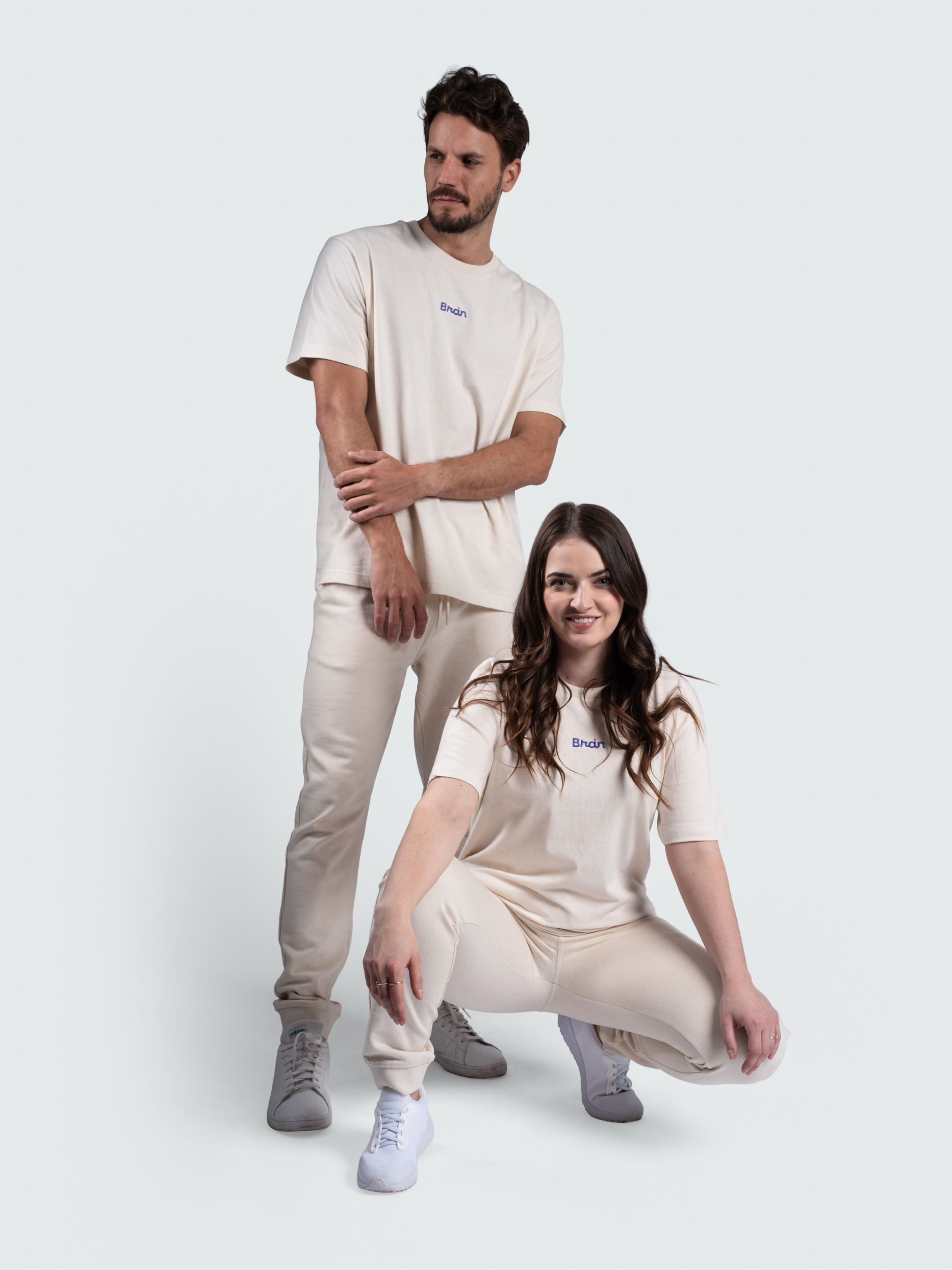 BrainMax unisex spodnie dresowe, beżowe Rozmiar: XL (zdjęcie 7)
