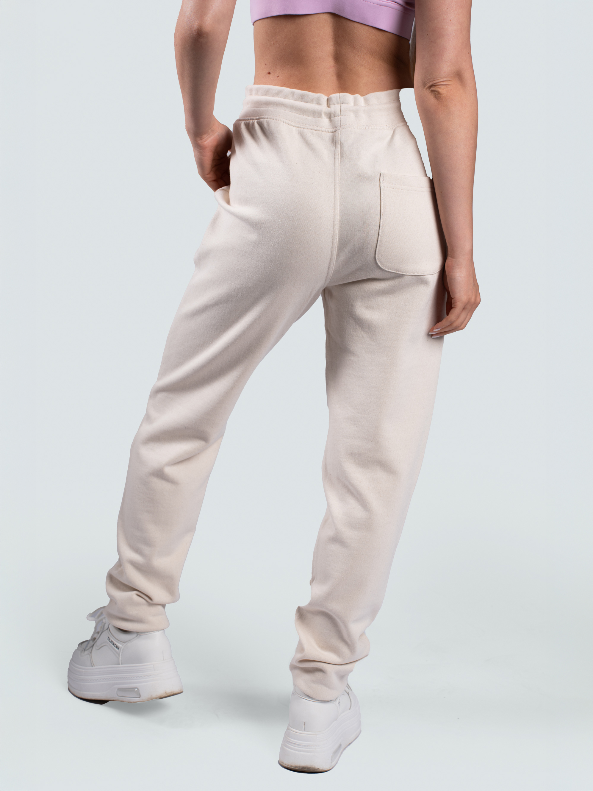 BrainMax unisex spodnie dresowe, beżowe Rozmiar: XL (zdjęcie 5)