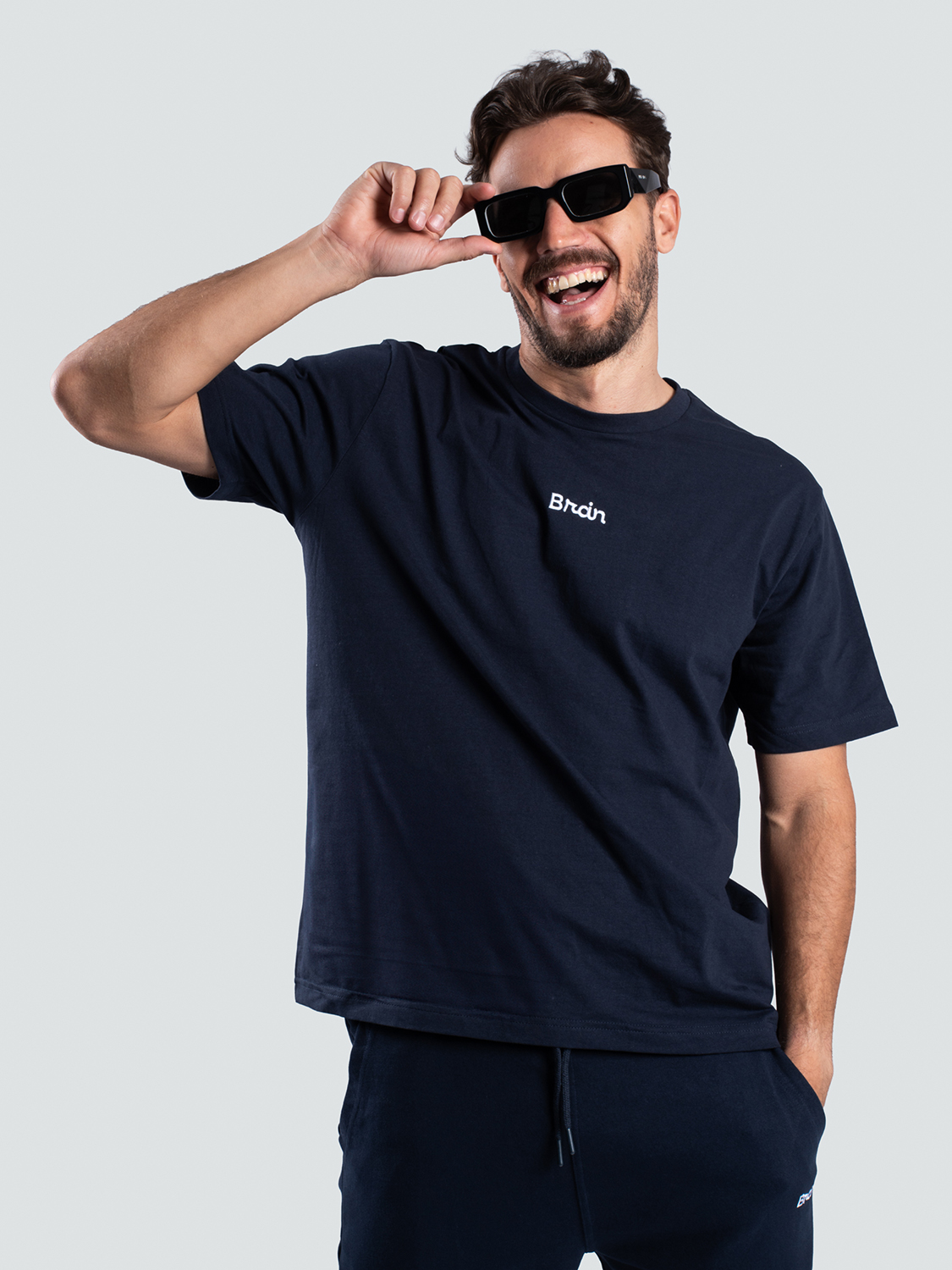 Koszulka BrainMax unisex, niebieska Rozmiar: S