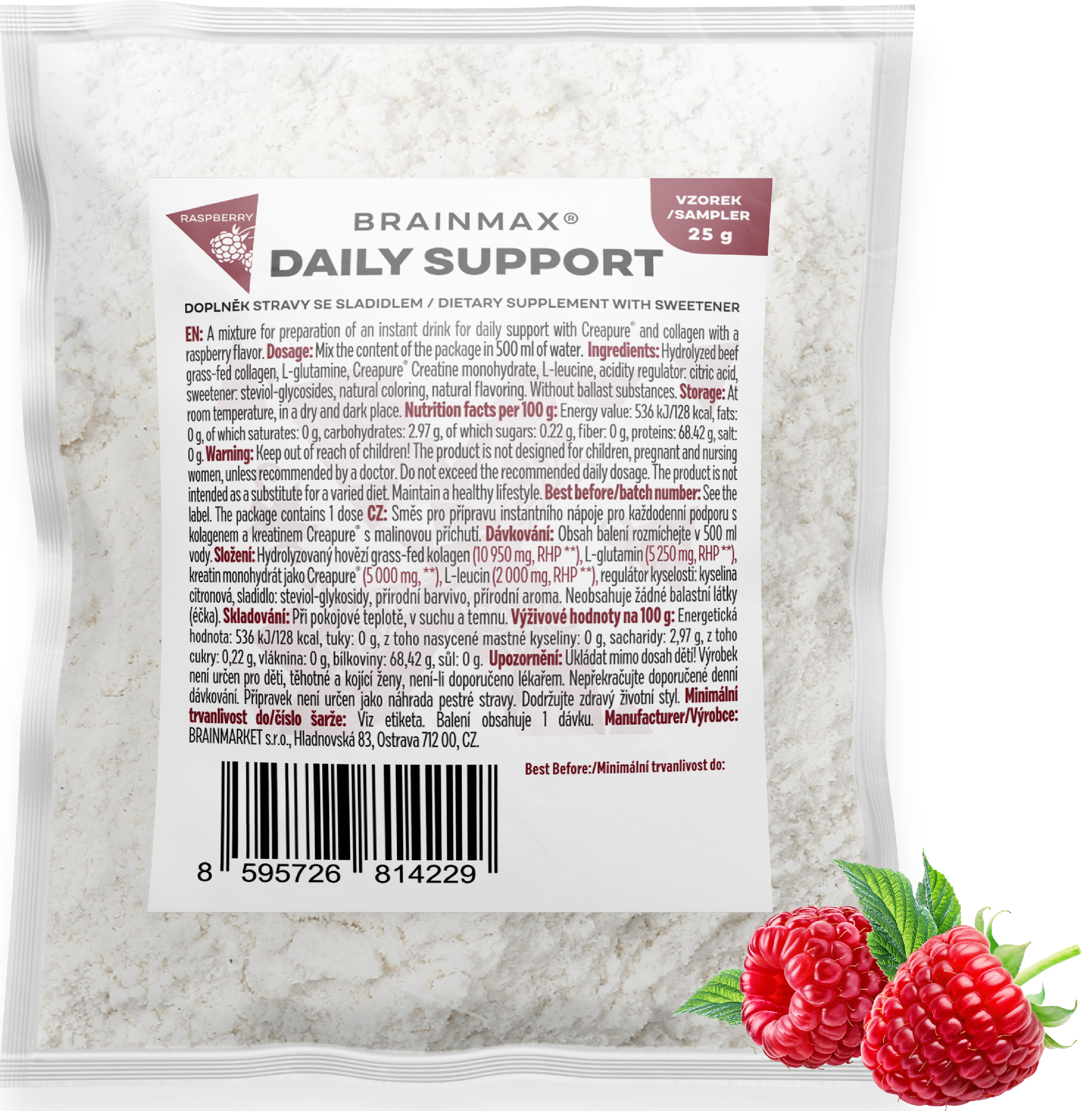 BrainMax Daily Support, 25g, PRÓBKA Smak: Ananas (zdjęcie 3)