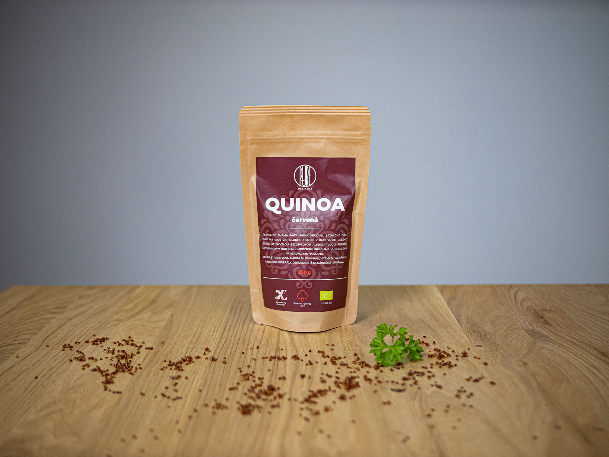 BrainMax Pure Quinoa BIO, červená, 250 g Obrázek