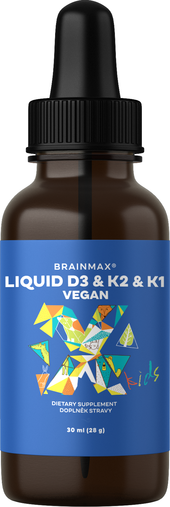 BrainMax Wegański płyn D3 & K2 & K1, 30 ml