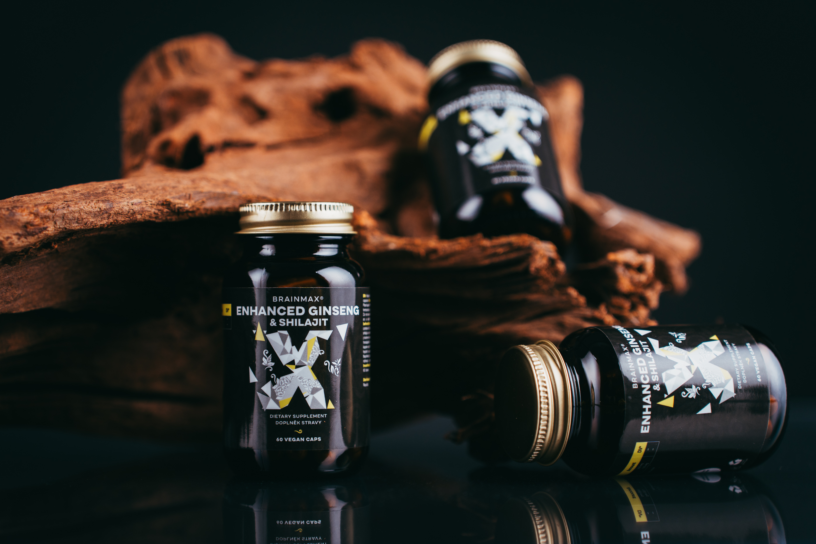 BrainMax Enhanced Ginseng & Shilajit, 60 kapsułek roślinnych (zdjęcie 4)