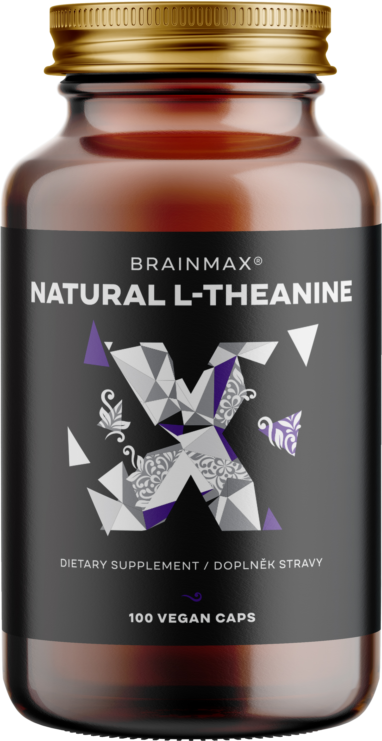 BrainMax Natural  L-Theanine, 100 kapsułek roślinnych