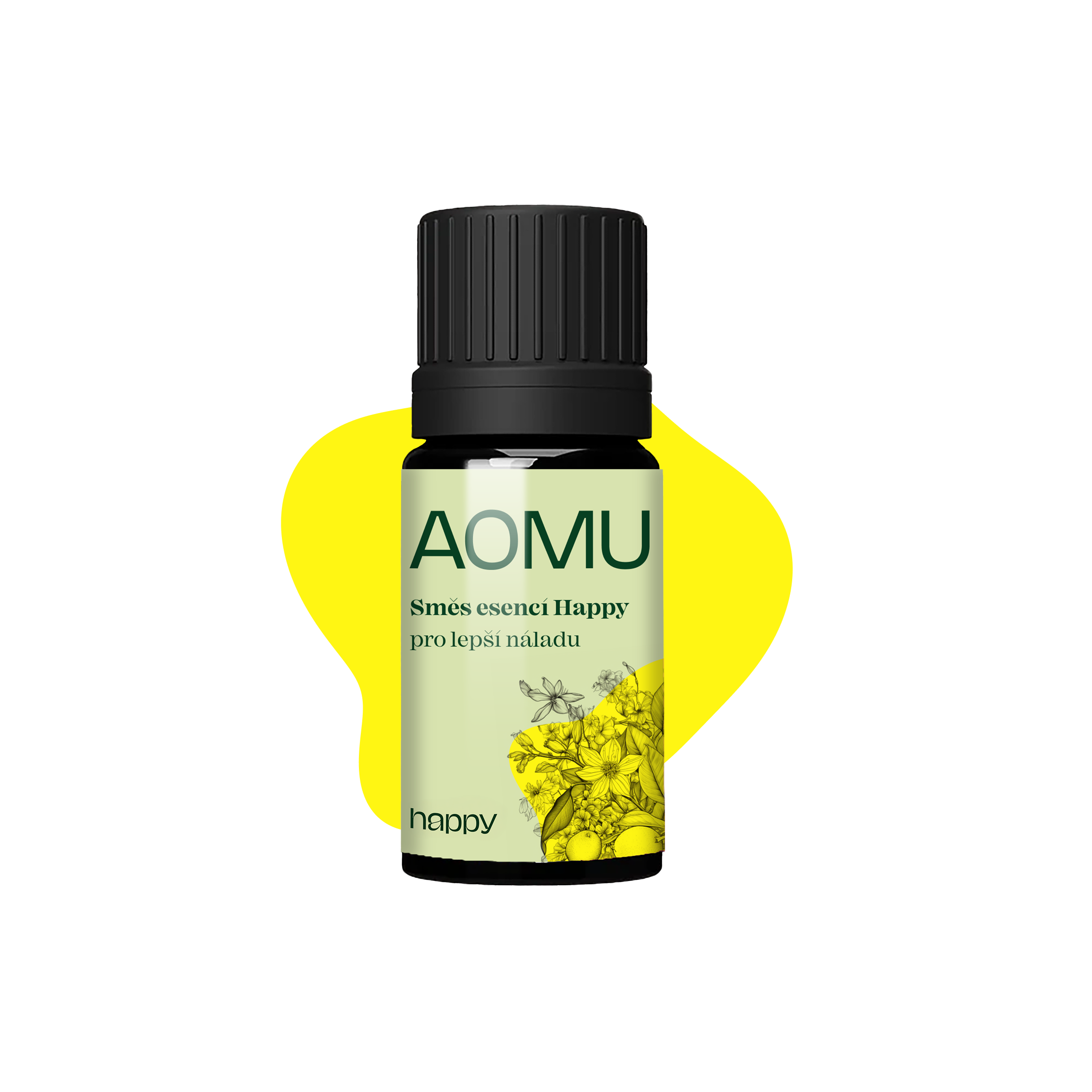 AOMU Happy, mieszanka olejków eterycznych na lepszy nastrój, 5 ml
