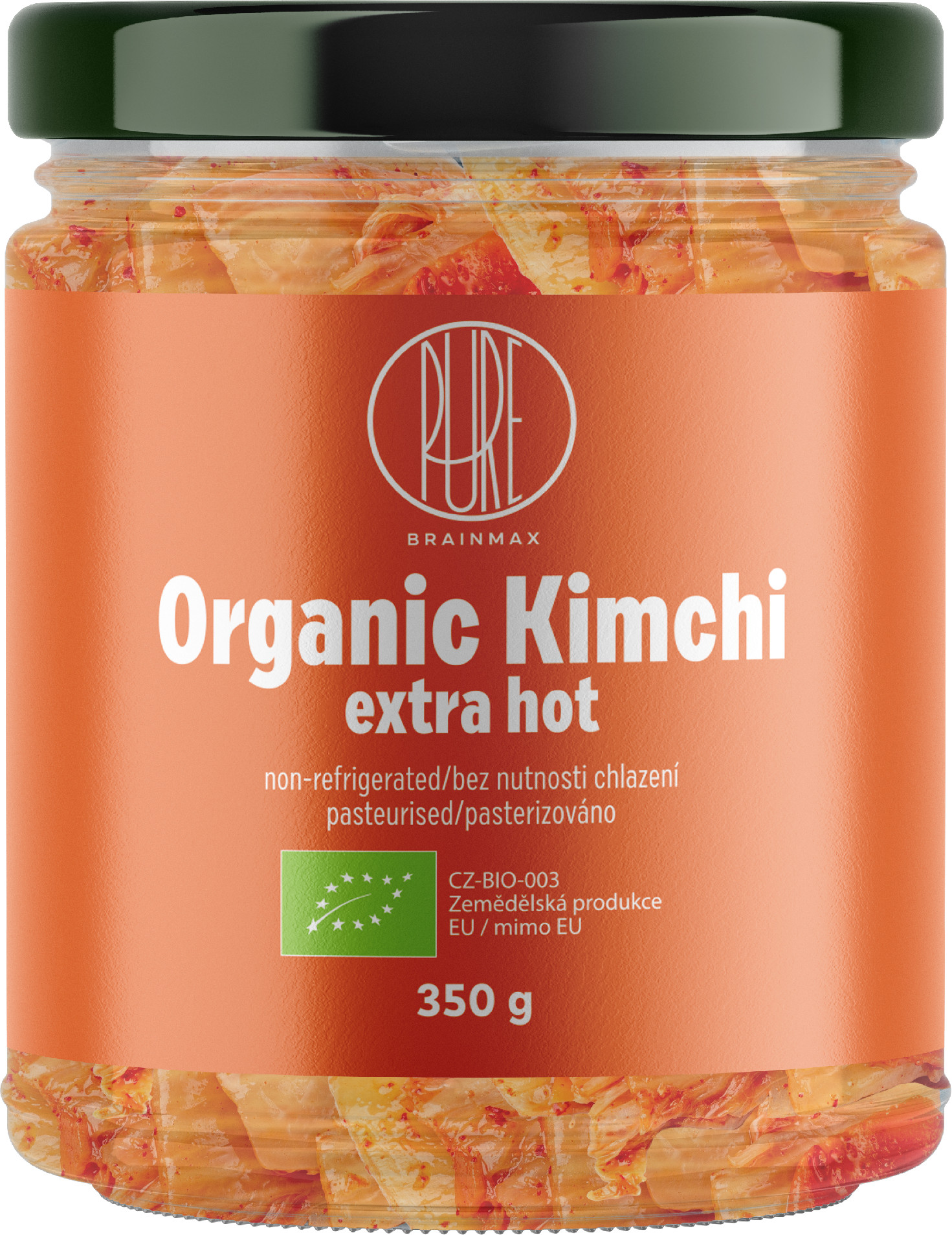 BrainMax Pure® Spicy Kimchi, bardzo ostre, bez lodówki, BIO, 350 g