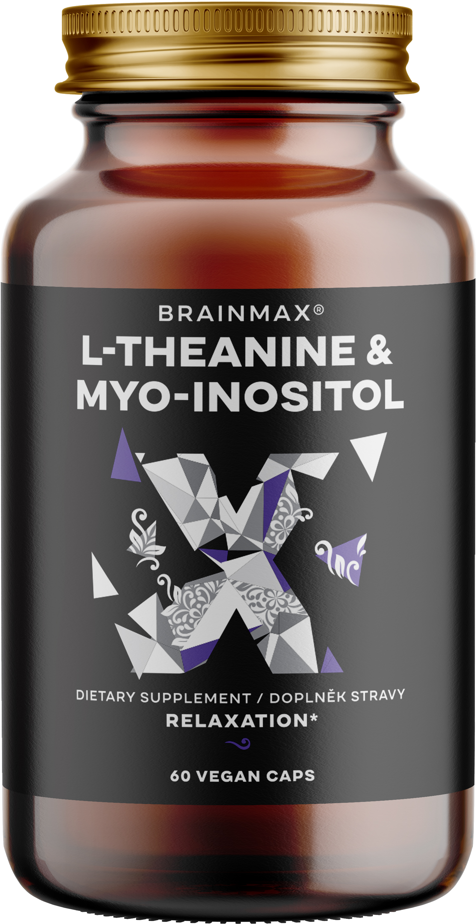 BrainMax L-teanina i myo-inozytol, 60 kapsułek roślinnych
