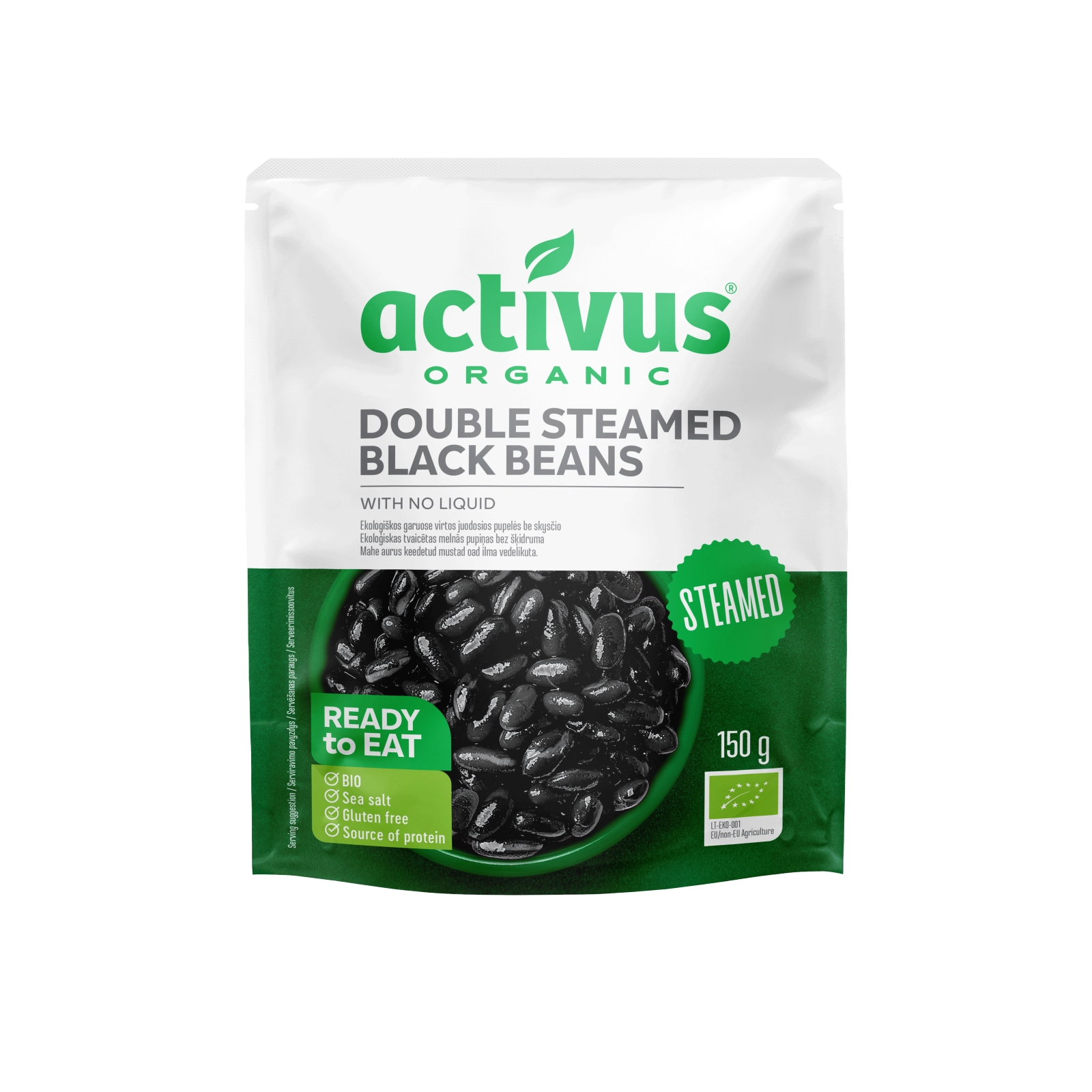 Activus Czarna fasola bez solanki, 150 g