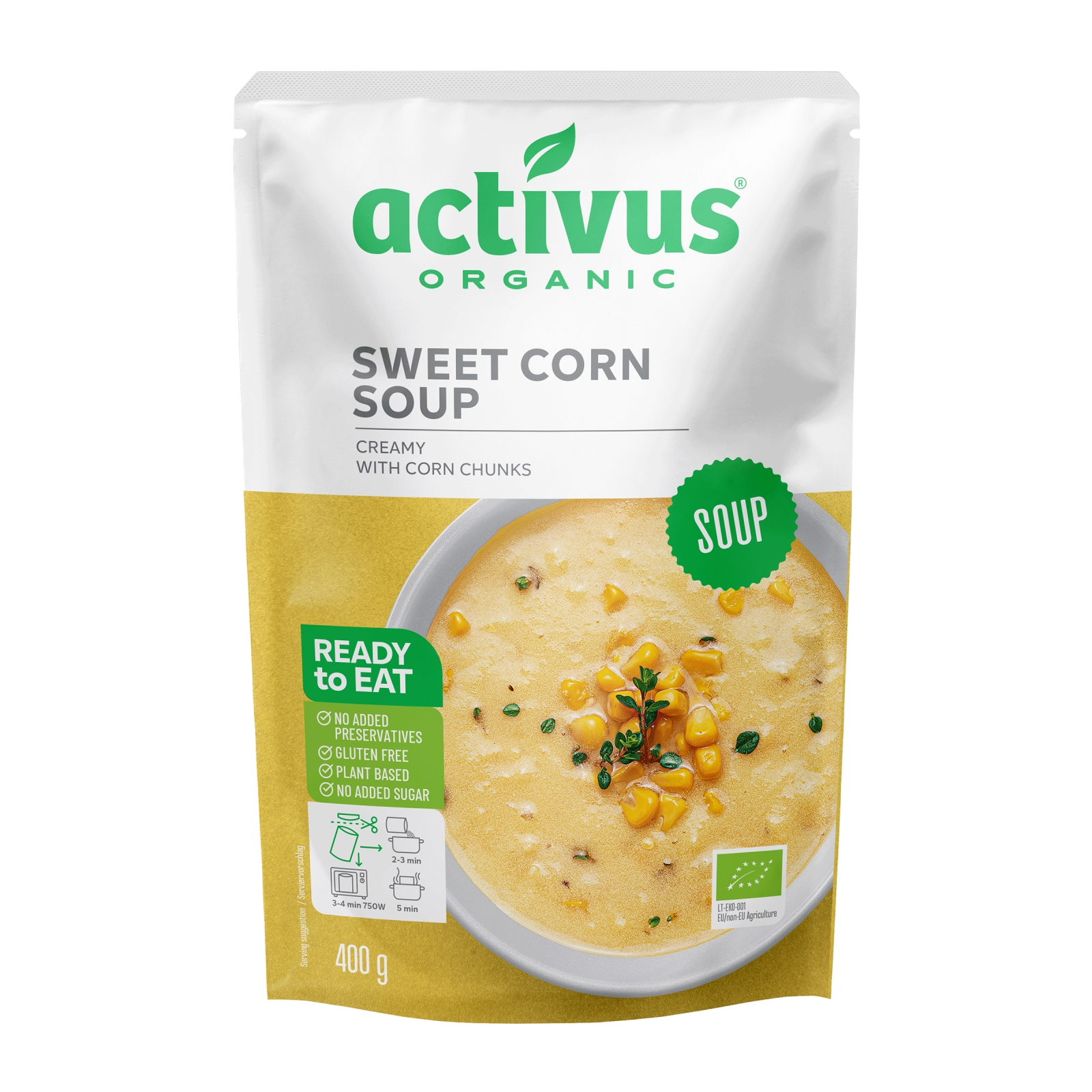 Zupa kukurydziana Activus, 400 g