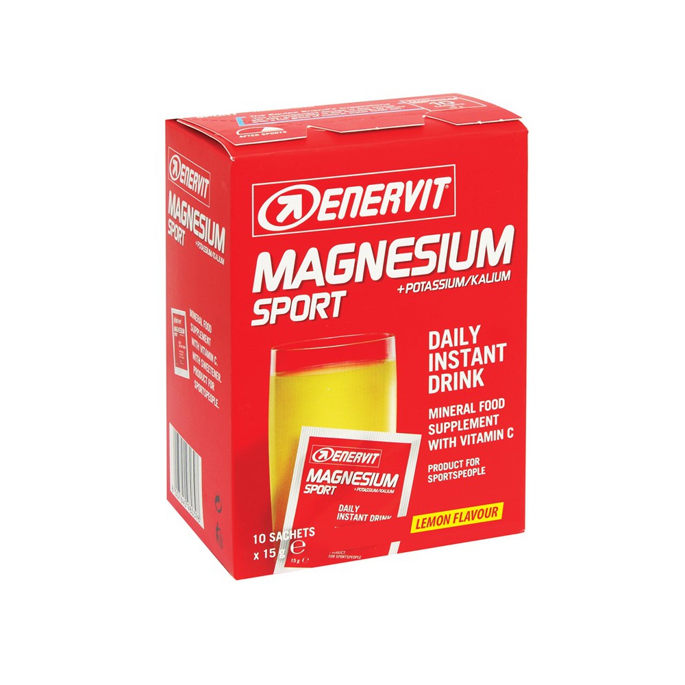 Enervit Magnesium Sport, cytryna, 10 x 15 g