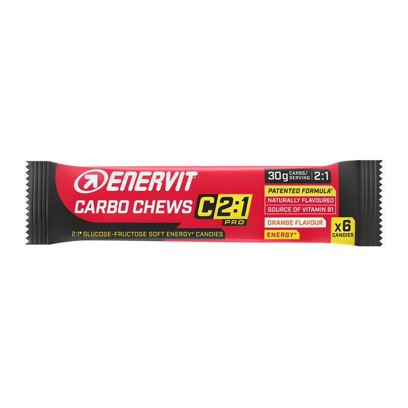 Enervit Carbo Chews C2:1, pomarańczowy, 34 g