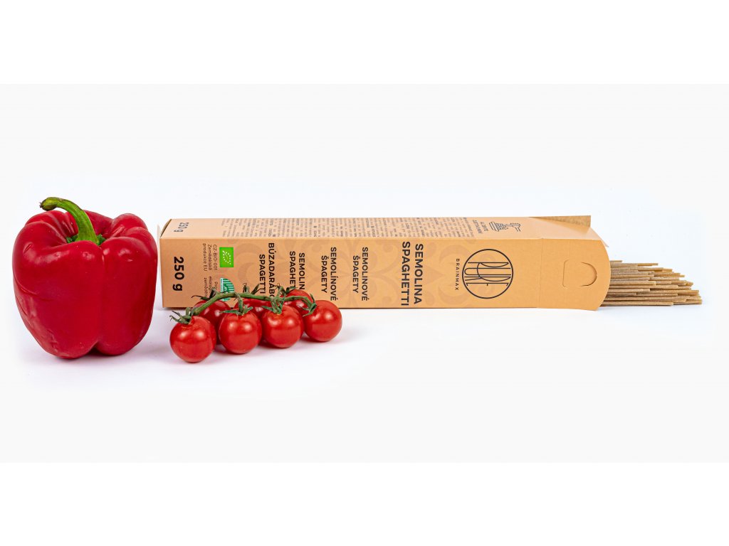 BrainMax Pure Špagety, semolinové BIO, 250 g Obrázek