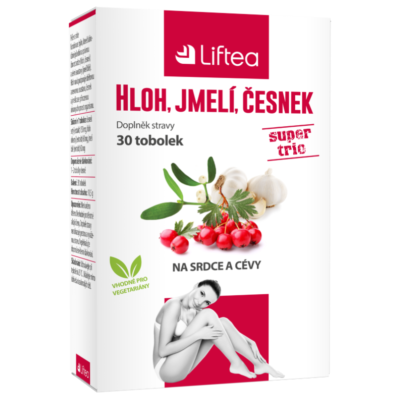 Liftea Hawthorn - Mistletoe - Garlic, 30 kapsułek
