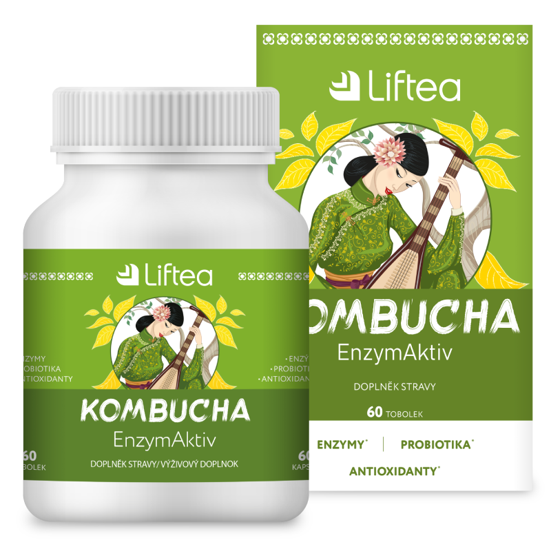 Liftea Kombucha - Enzymaktiv, 60 kapsułek