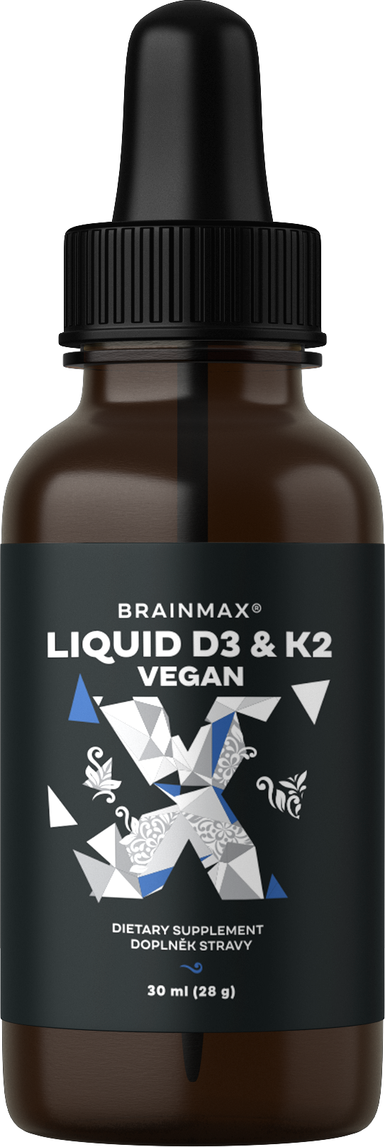 BrainMax Wegański płyn D3 i K2, 30 ml