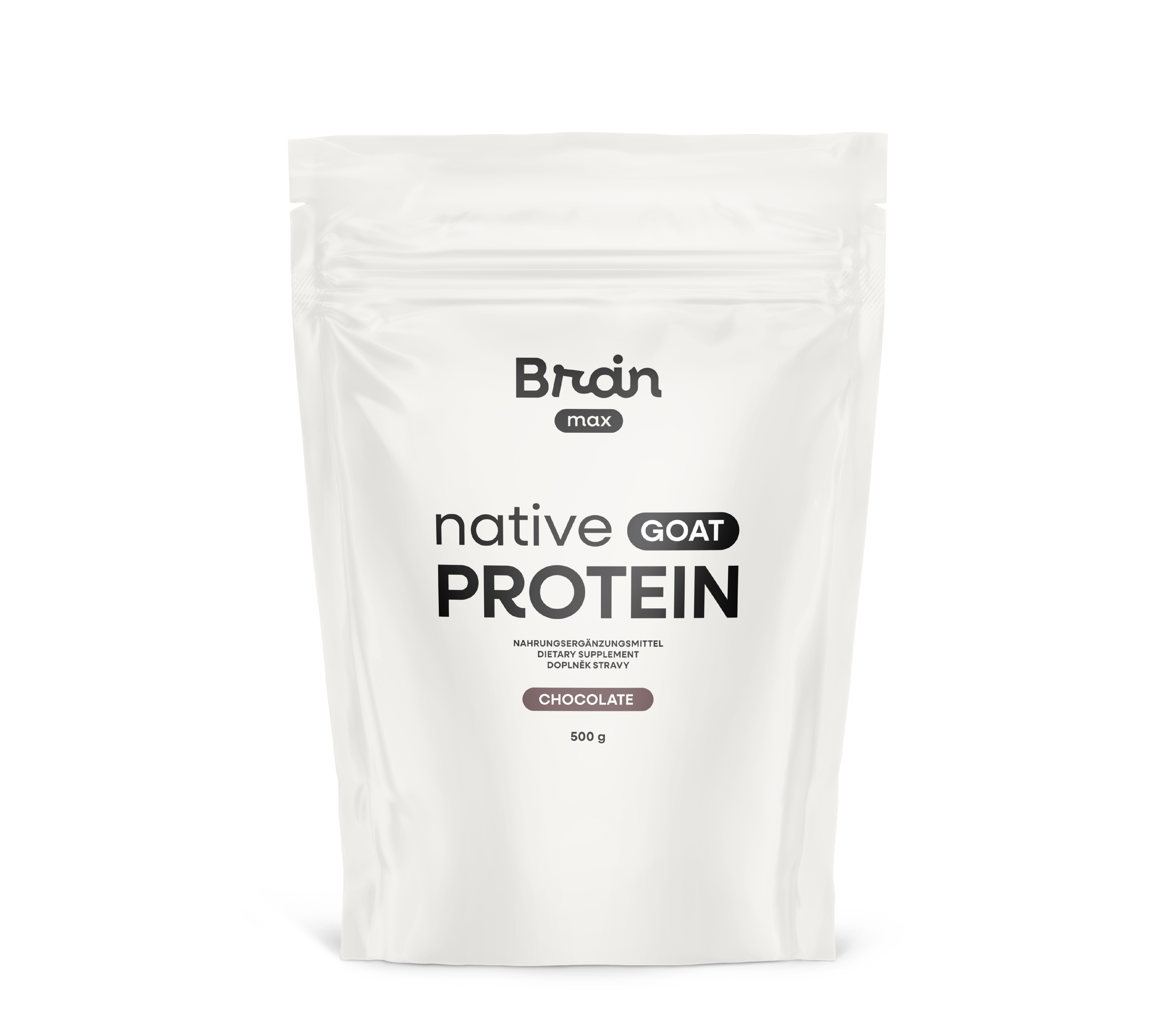 BrainMax Native Goat Protein, Czekolada, 500 g