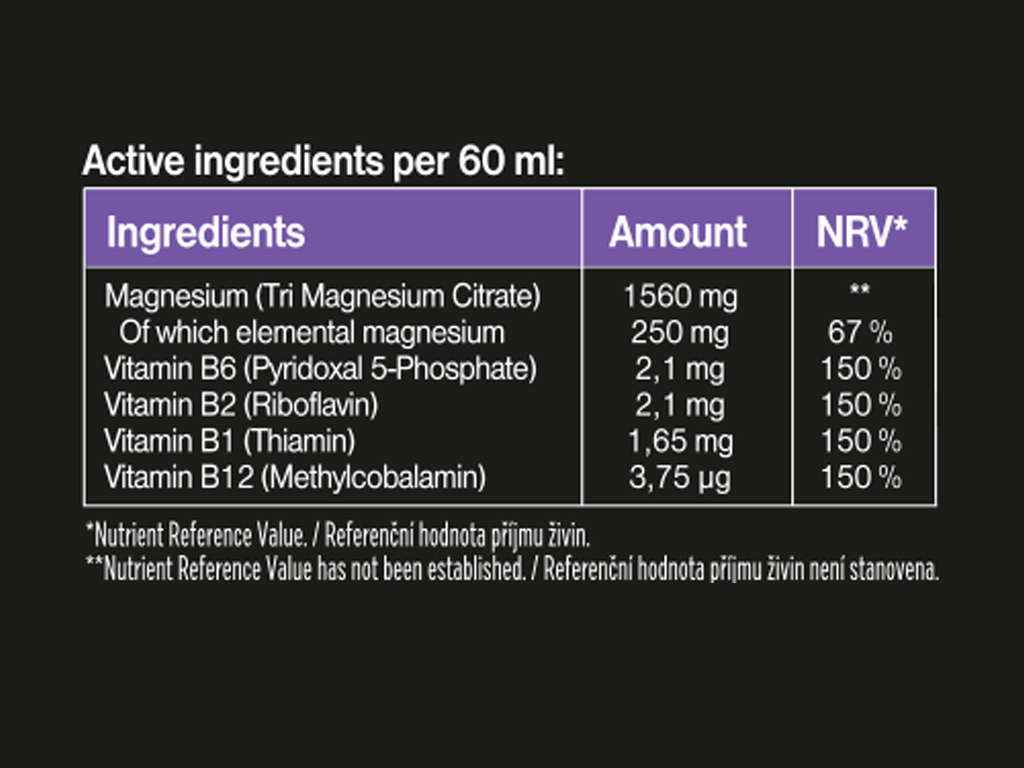 BrainMax Magnesium Shot, 60 ml, 12 szt. (zdjęcie 2)
