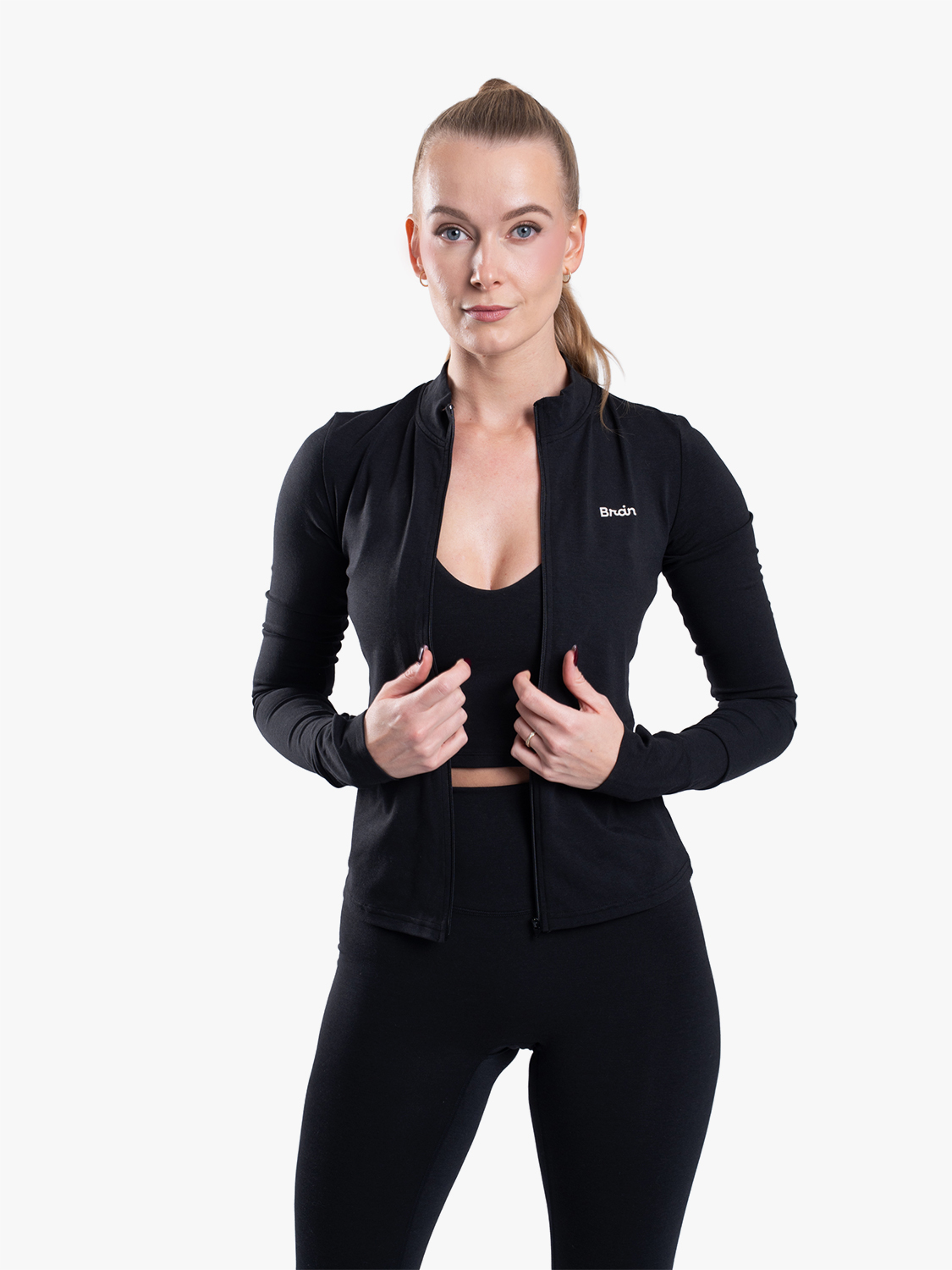 BrainMax Bluza sportowa damska Brain, czarna Rozmiar: L