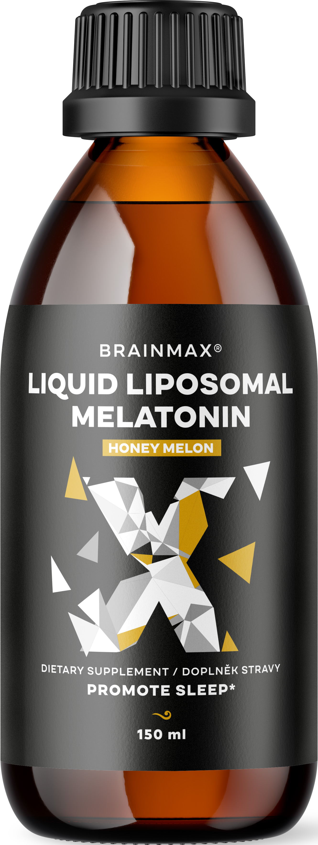 BrainMax Płynna liposomalna melatonina, miód melonowy, 0,49 mg, 150 ml