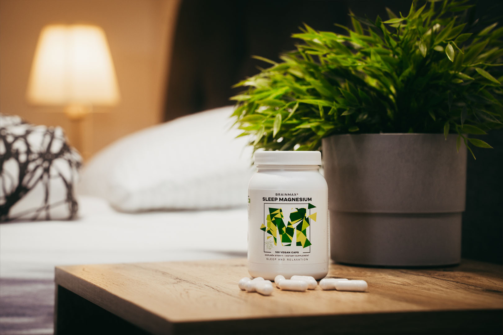 BrainMax Sleep Magnézium, 800 mg, 100 kapszula Obrázek