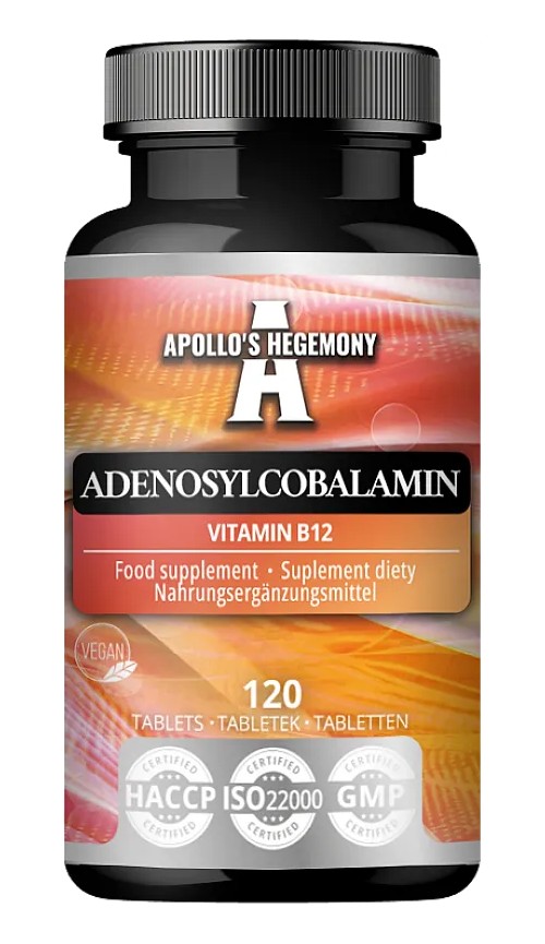 Apollo's Hegemony Adenosylcobalamin Vitamin B12, 120 tablet