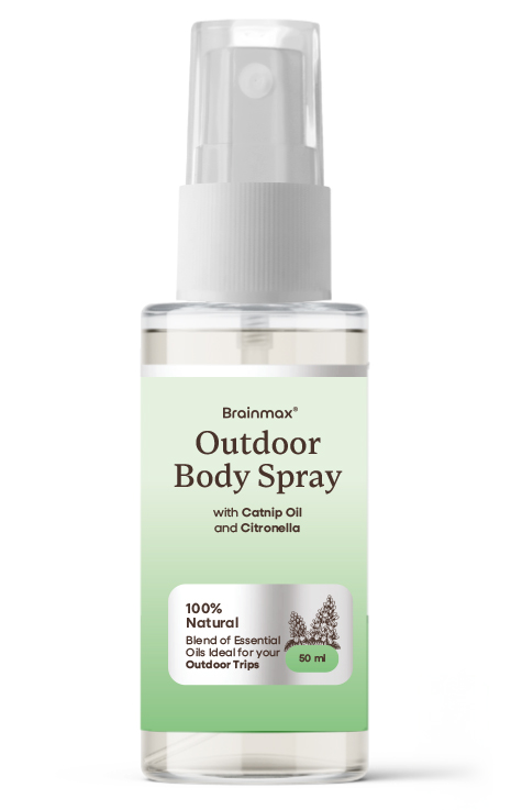 Spray do ciała BrainMax Outdoor z olejkiem kocimiętkowym i cytronellą, 50 ml
