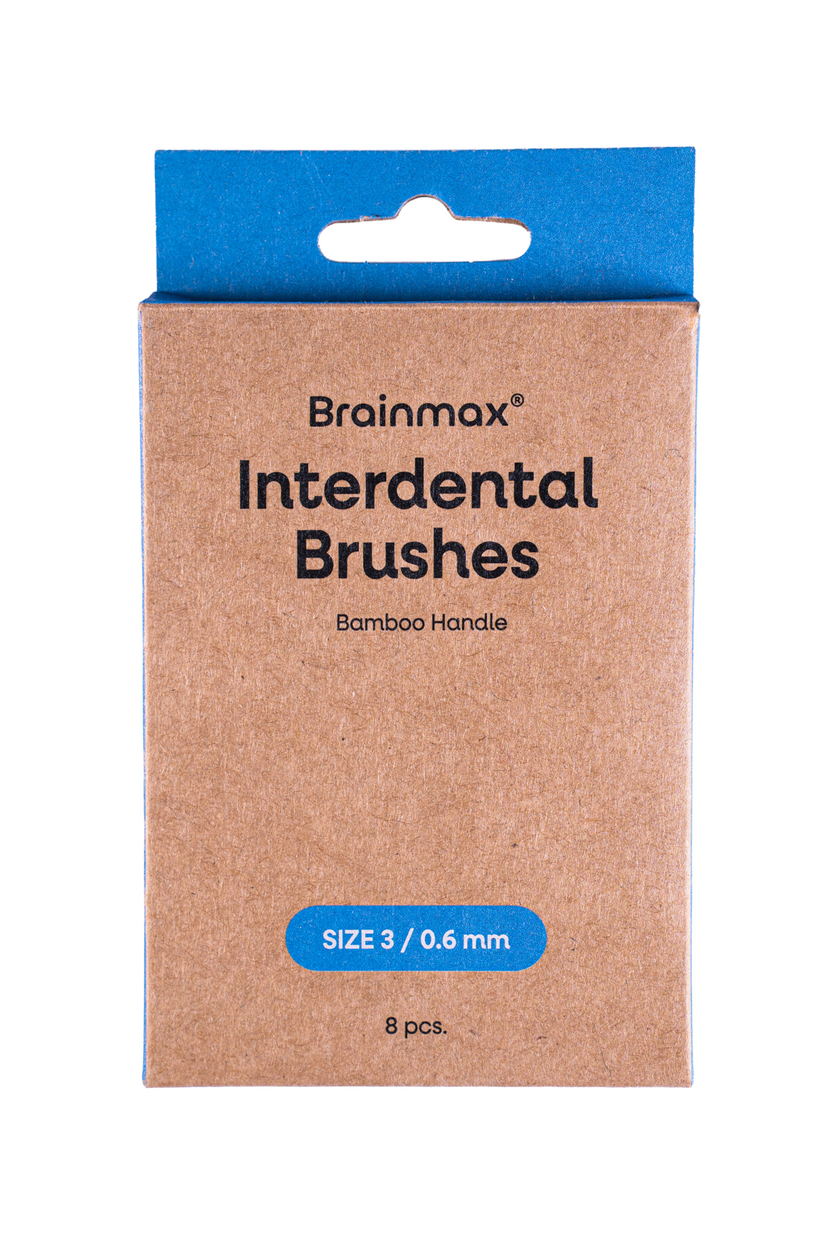 BrainMax Szczoteczki międzyzębowe BrainMax® Bamboo, 8 szt. Mezizubní kartáčky: 0,6 mm