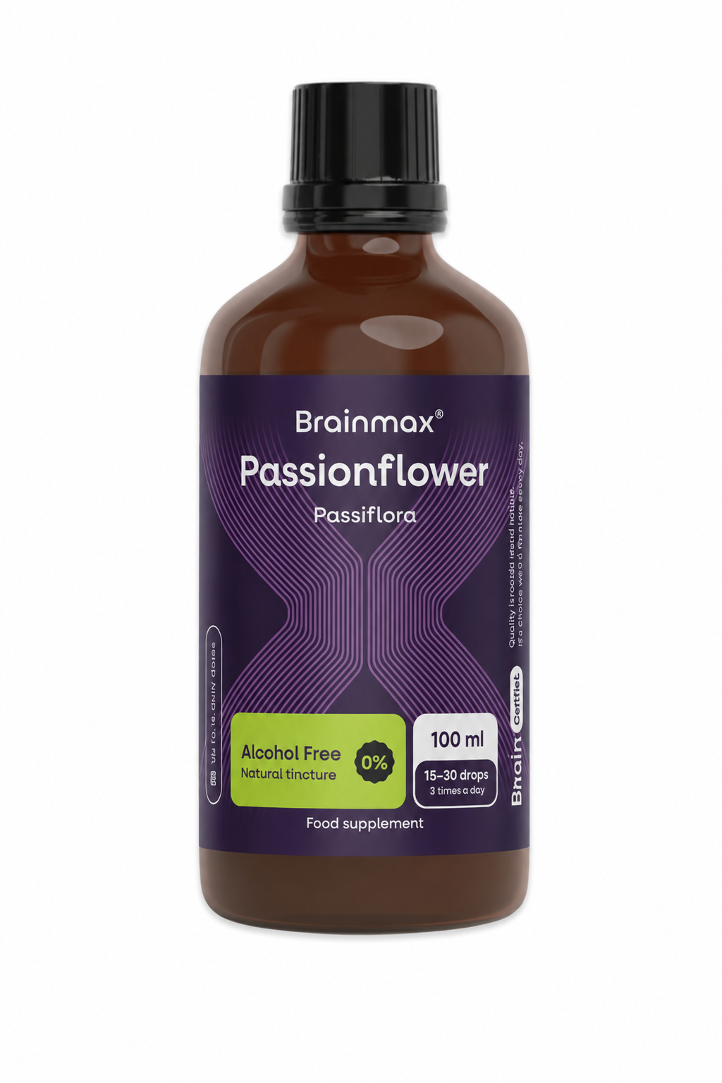 BrainMax Brainmax® Passionflower Tincture Free Alcohol, Extract, 100 ml