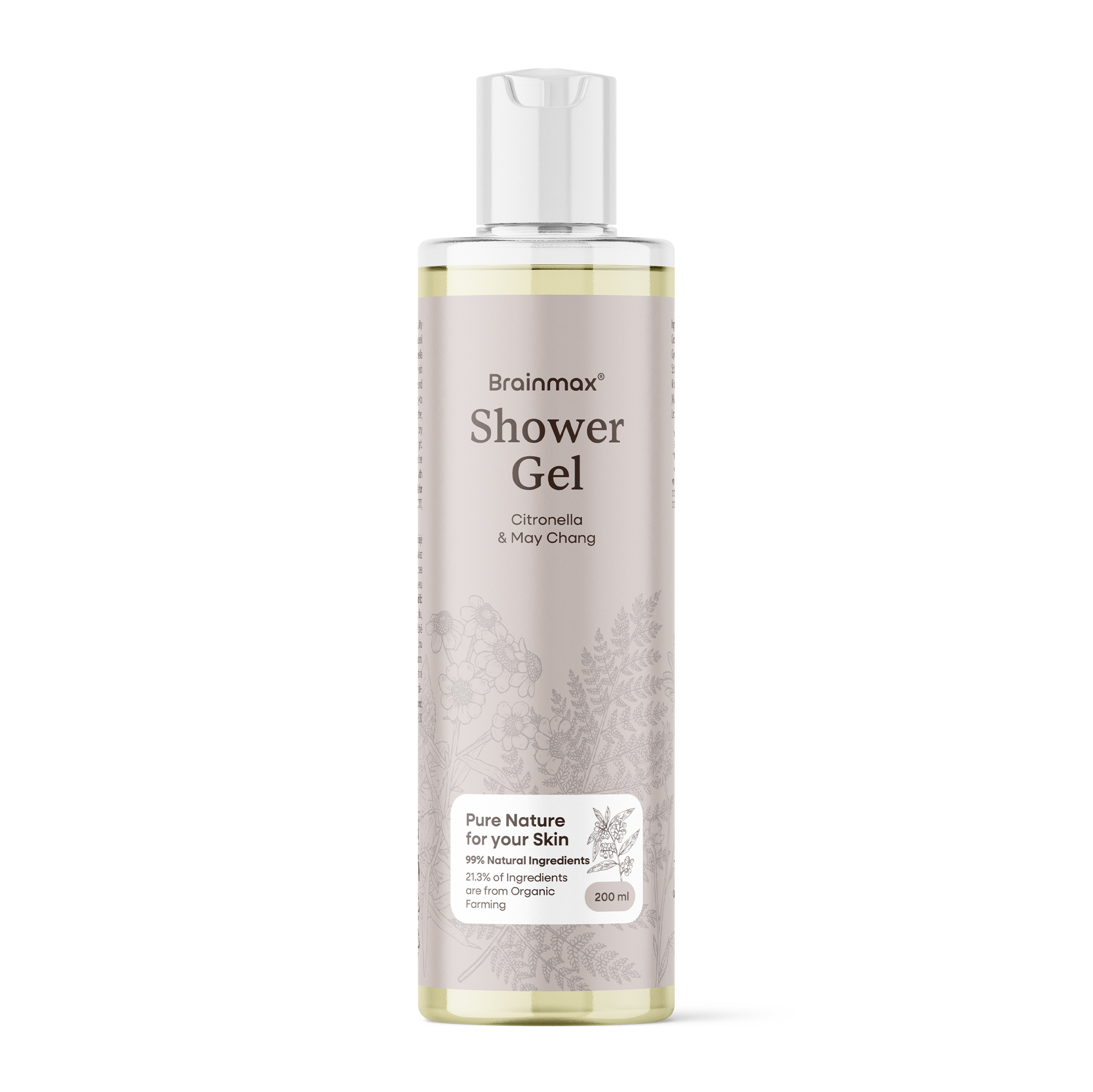 Żel pod prysznic BrainMax Citronella & May Chang, 200 ml