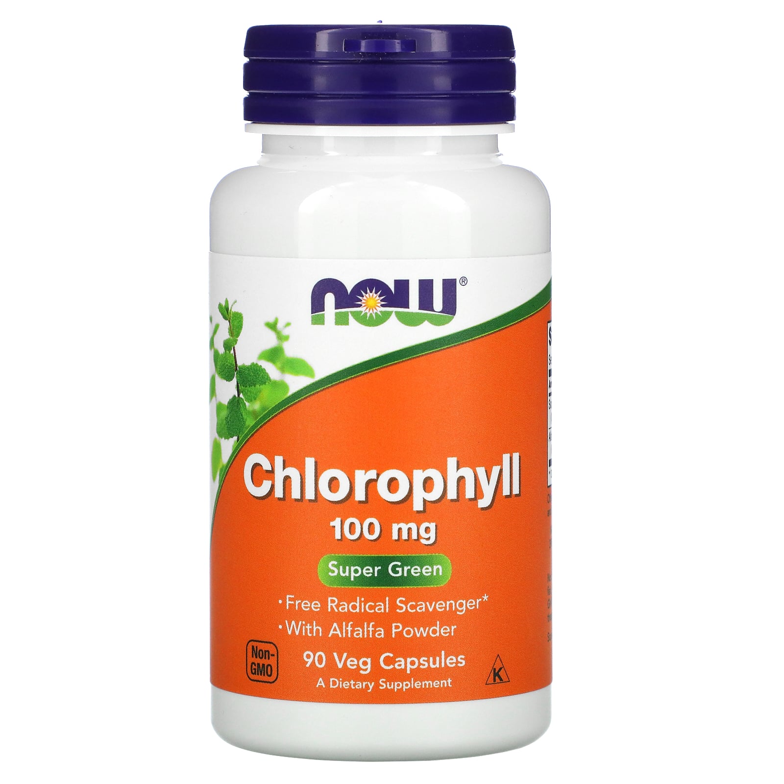 Now® Foods NOW Chlorofil, 100 mg, 90 kapsułek roślinnych