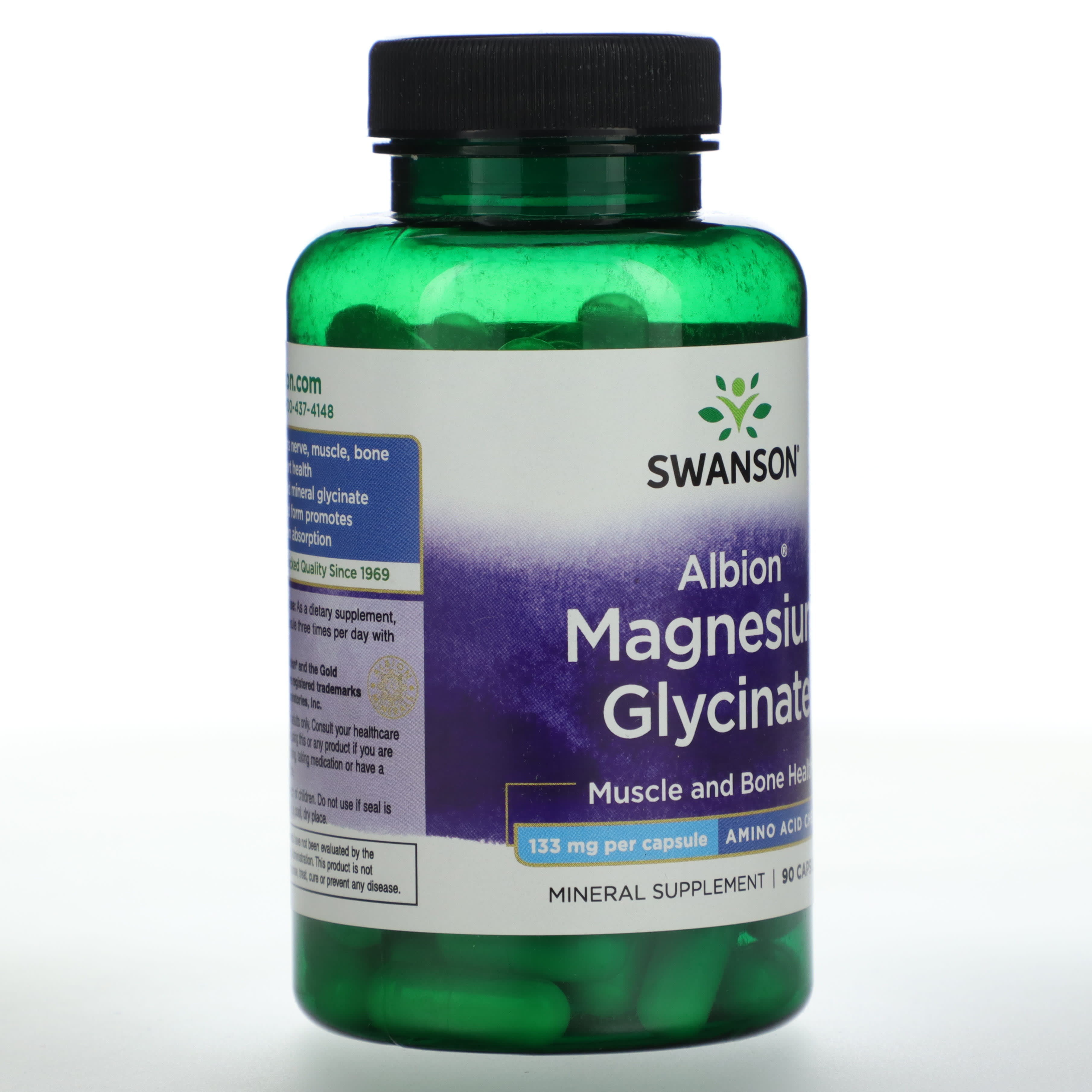 Swanson Albion Magnez, 133 mg, 90 kapsułek