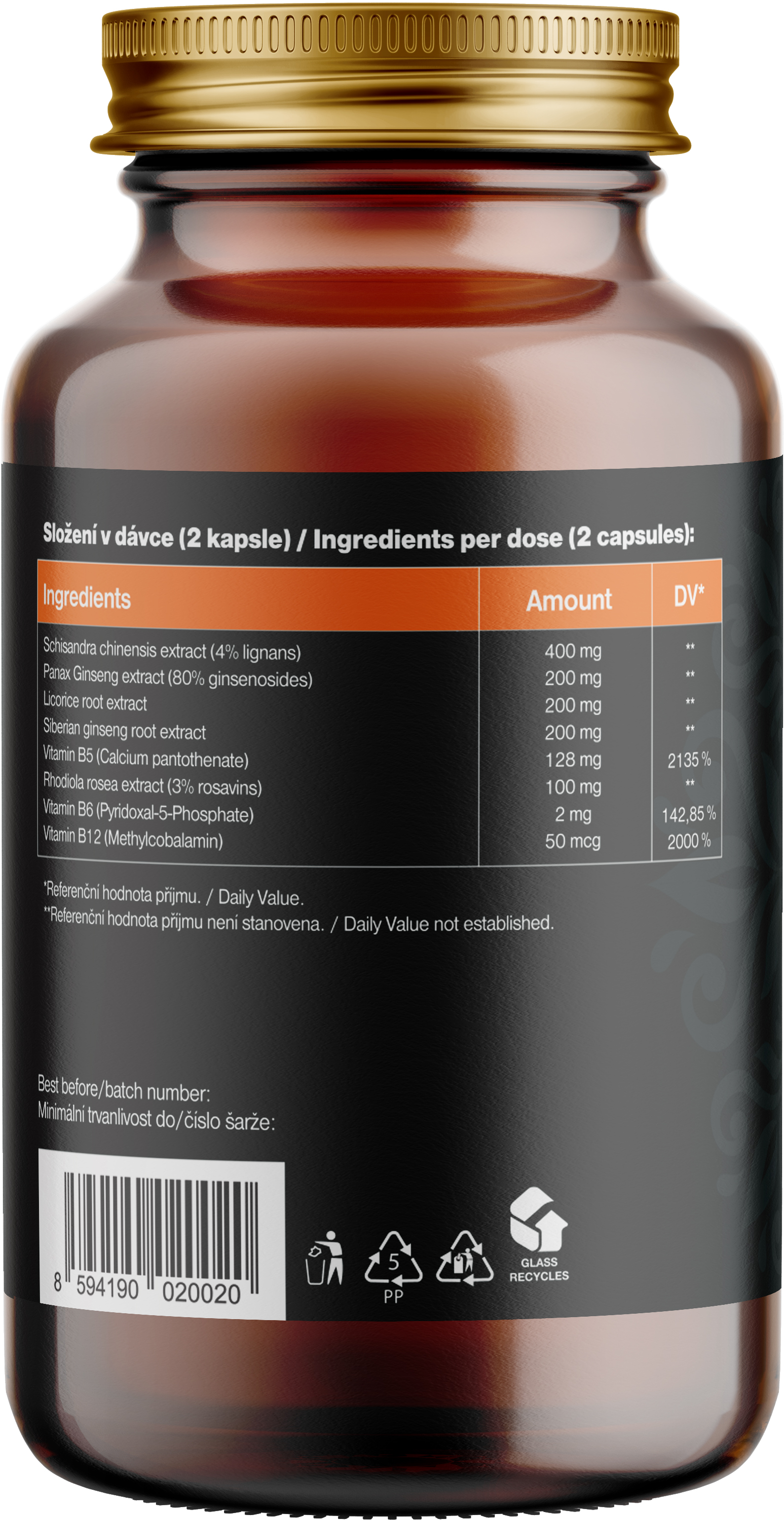 BrainMax 1.5 Adaptogenic Hegemony 60 tablet Obrázek