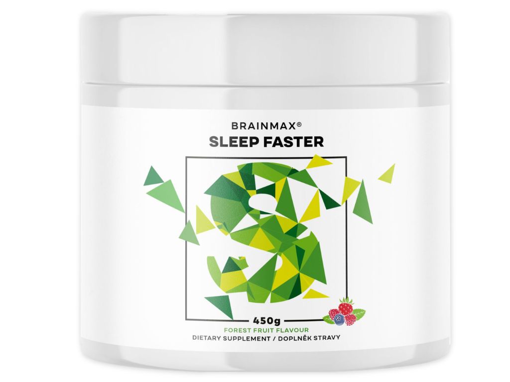 BrainMax Sleep Faster, GABA UPGRADE! 450 g Smak: Naturalna
