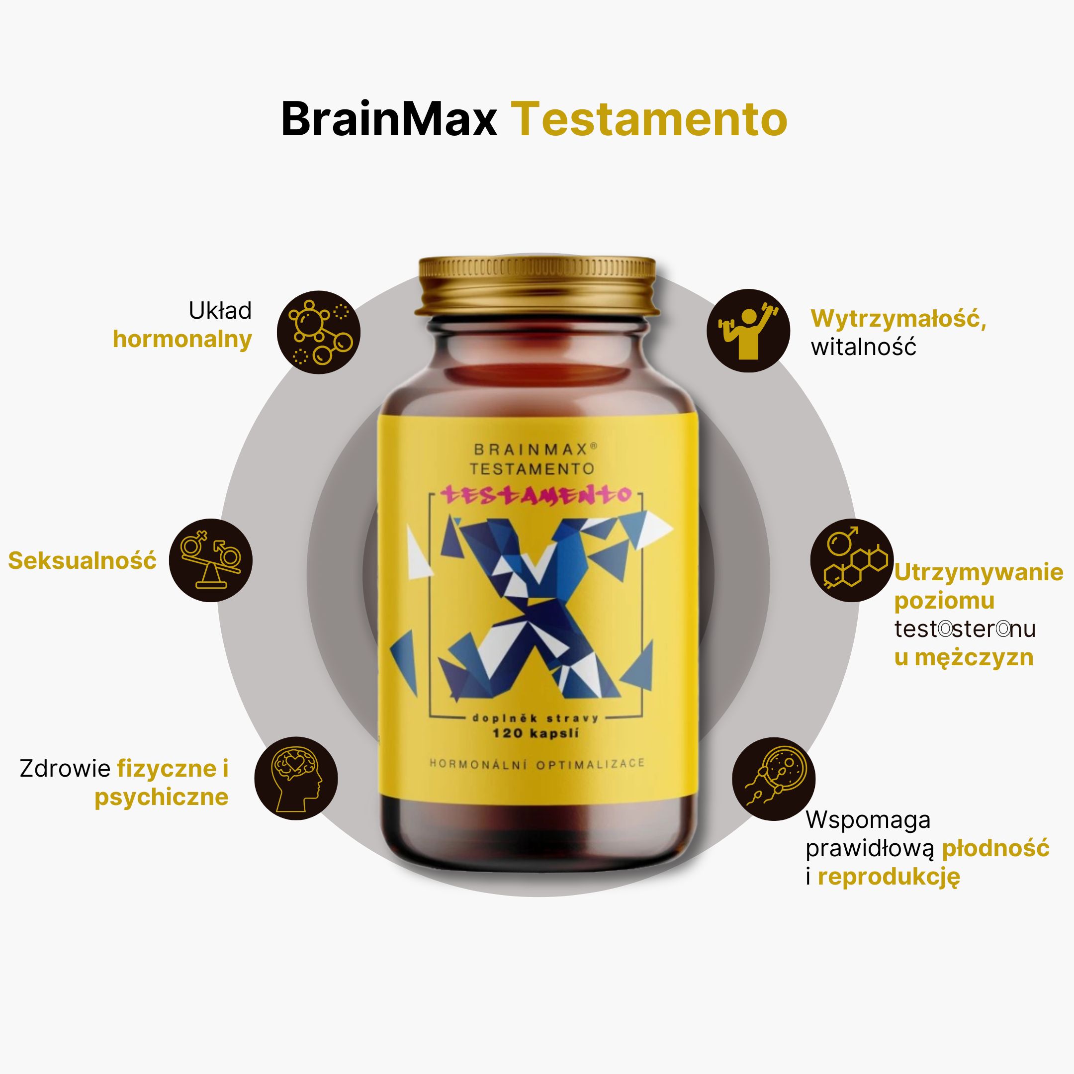 BrainMax Testamento 120 tablet Obrázek